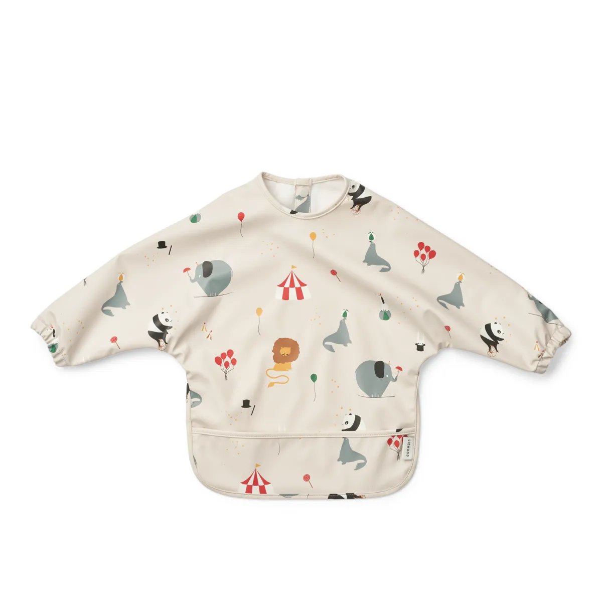 Liewood - Cape Bib "Merle Printed Cape Bib" | little dragon / dark sandy mix Liewood