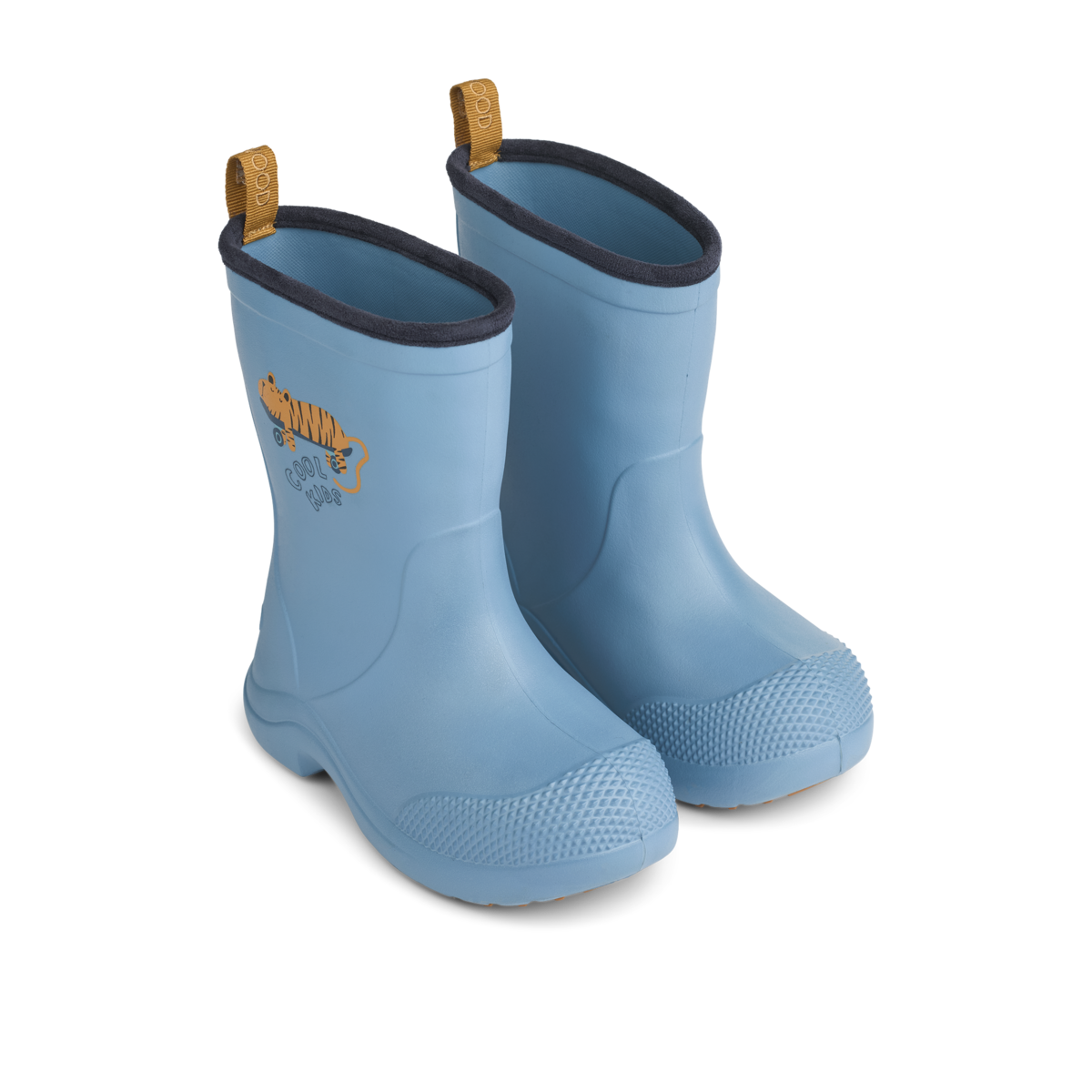 Liewood - Gummistiefel "Aston Rain Boot" | Tiger / Beach blue