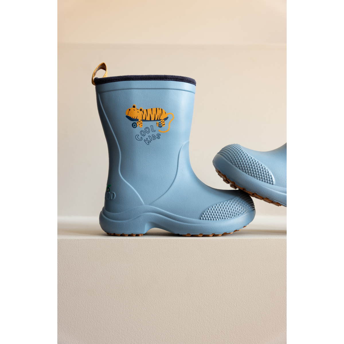 Liewood - Gummistiefel "Aston Rain Boot" | Tiger / Beach blue