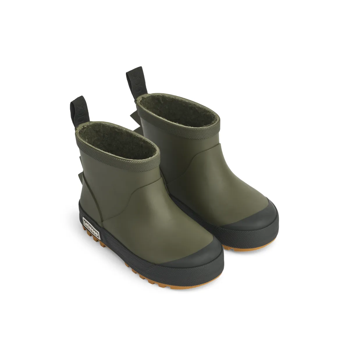 Liewood - Gummistiefel "Jesse Dino Thermo Rainboot" | Army brown