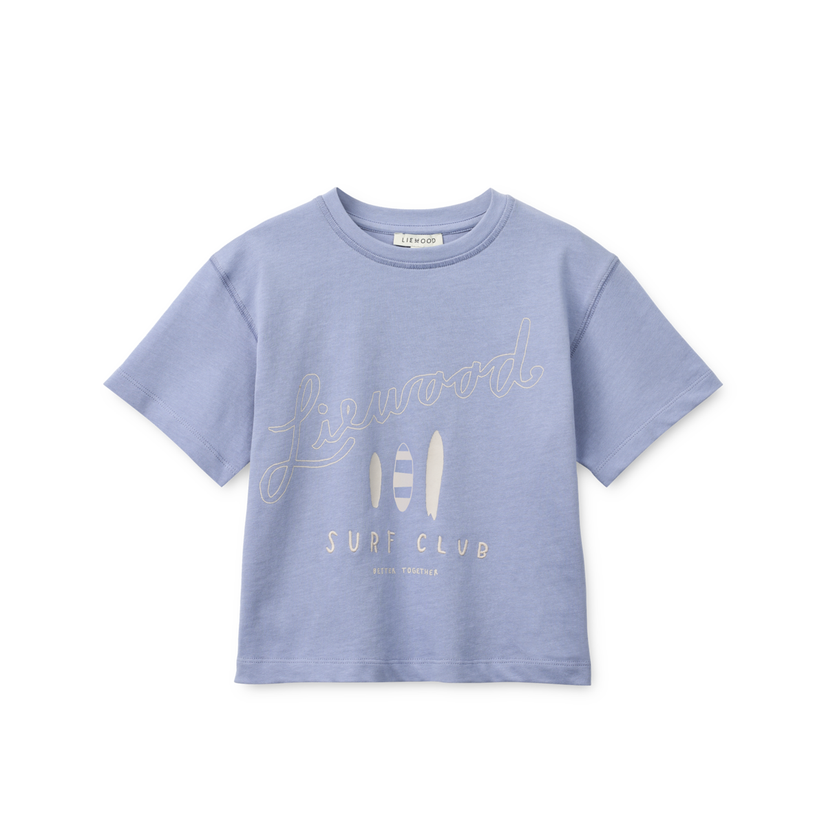 Liewood - T-Shirt "Tyler Placement SS T-shirt" | Surf / Dusty lavender
