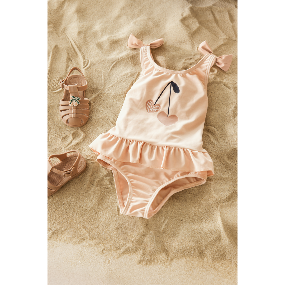 Liewood - Badeanzug mit Schleife "Amara Printed Swimsuit w Bow" | Apple blossom