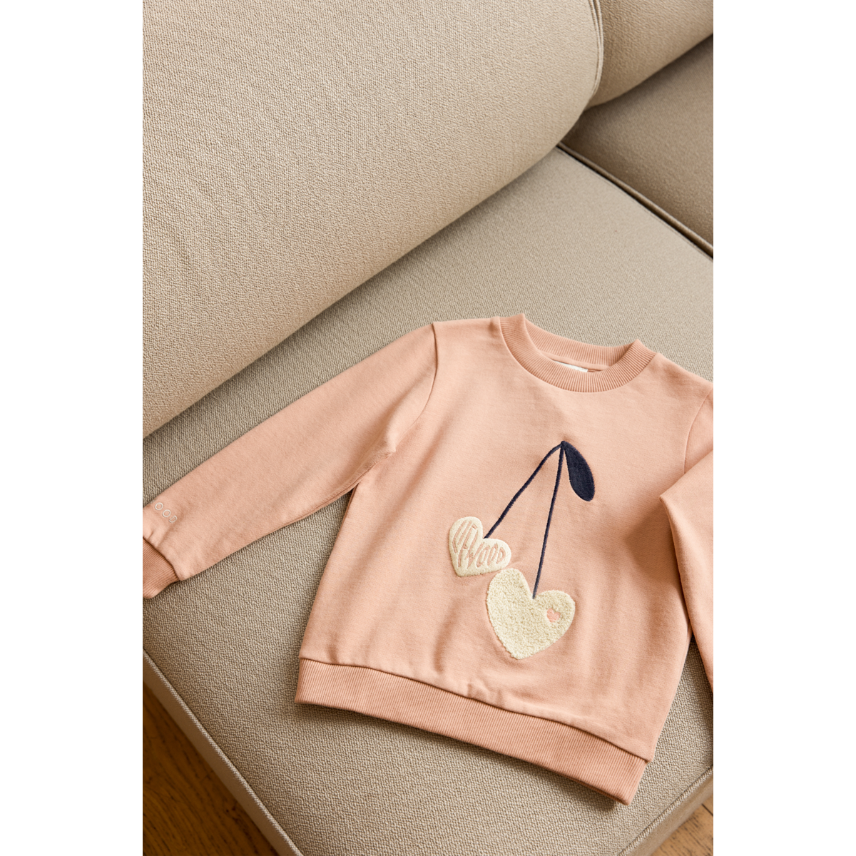 Liewood - Pullover "Thora Placement Sweatshirt" | Sweethearts / Pale tuscany