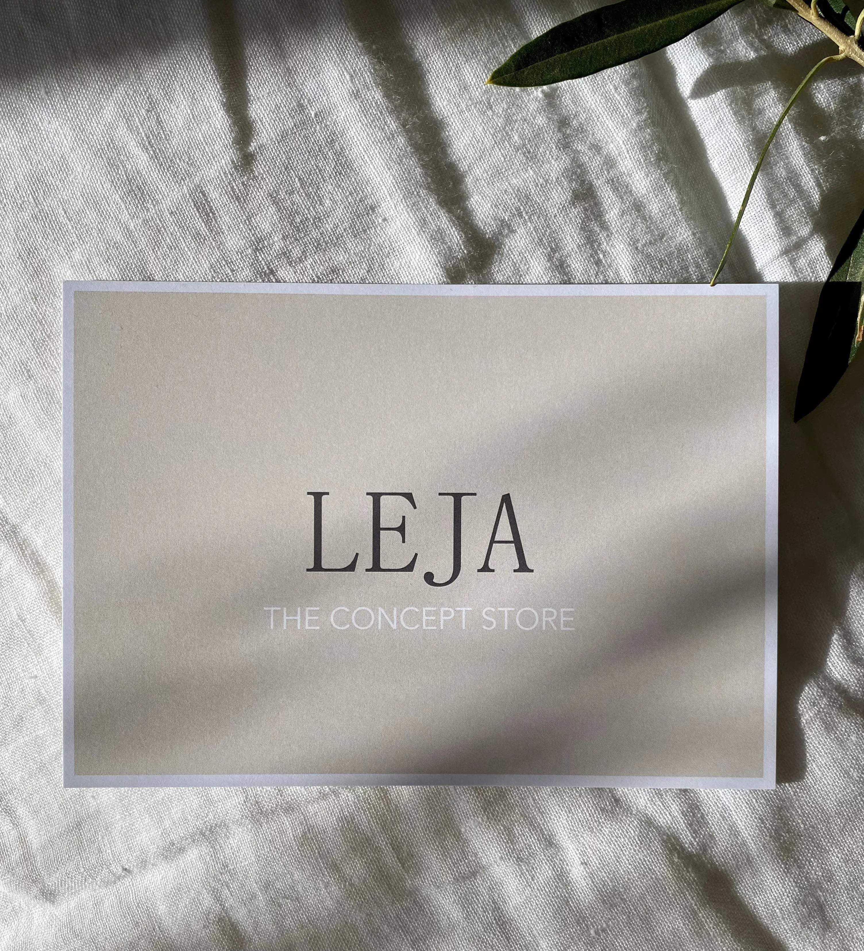 Leja Concept Store - Geschenkgutschein per Post Leja Concept Store
