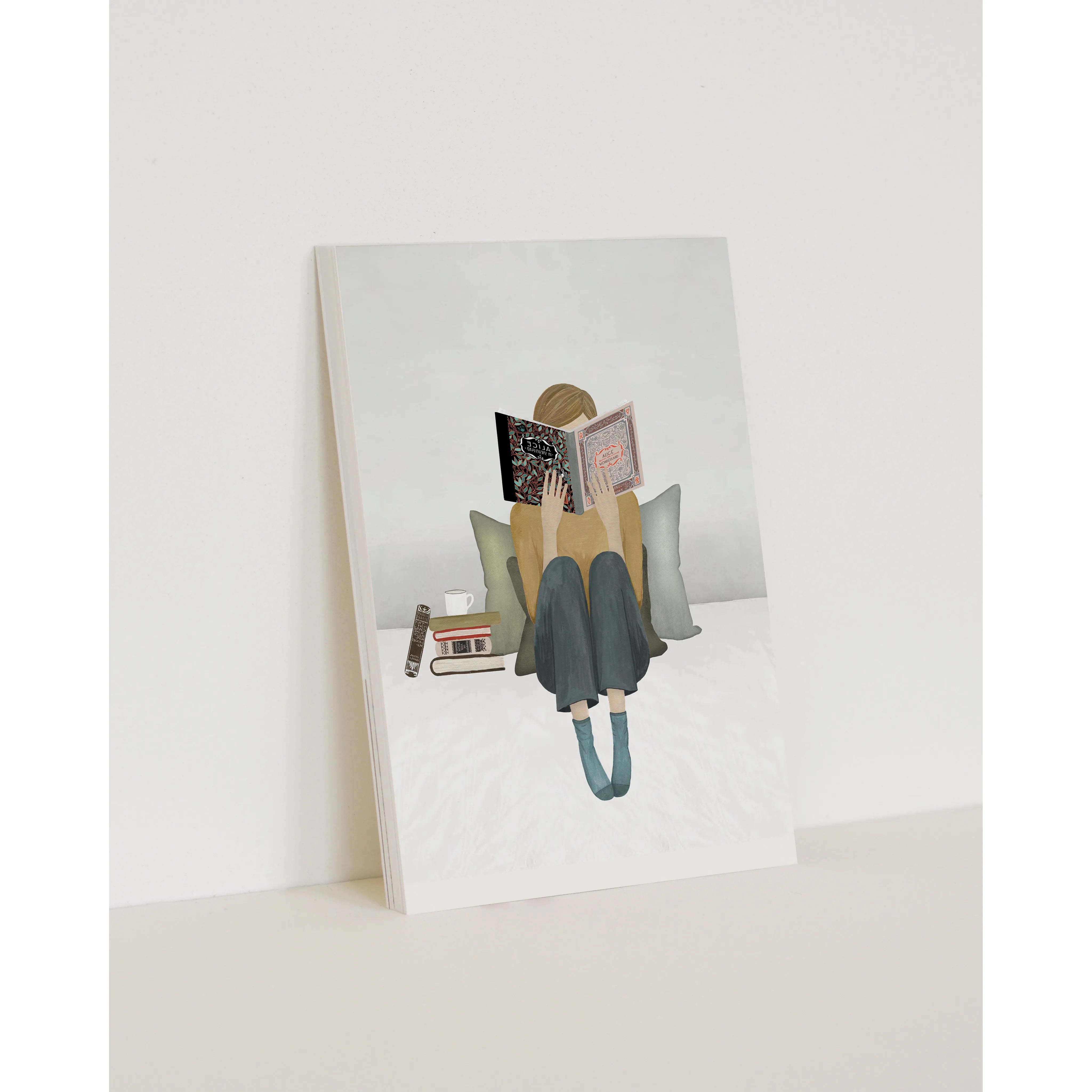 Sâlt + Flor - Grußkarte / Postkarte "Reading"