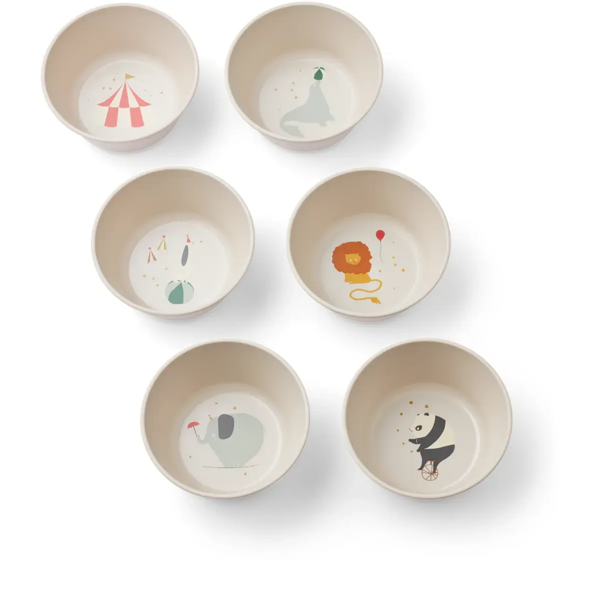 Liewood - Schüssel "Cees Bowl 6-Pack" | circus / sandy Liewood