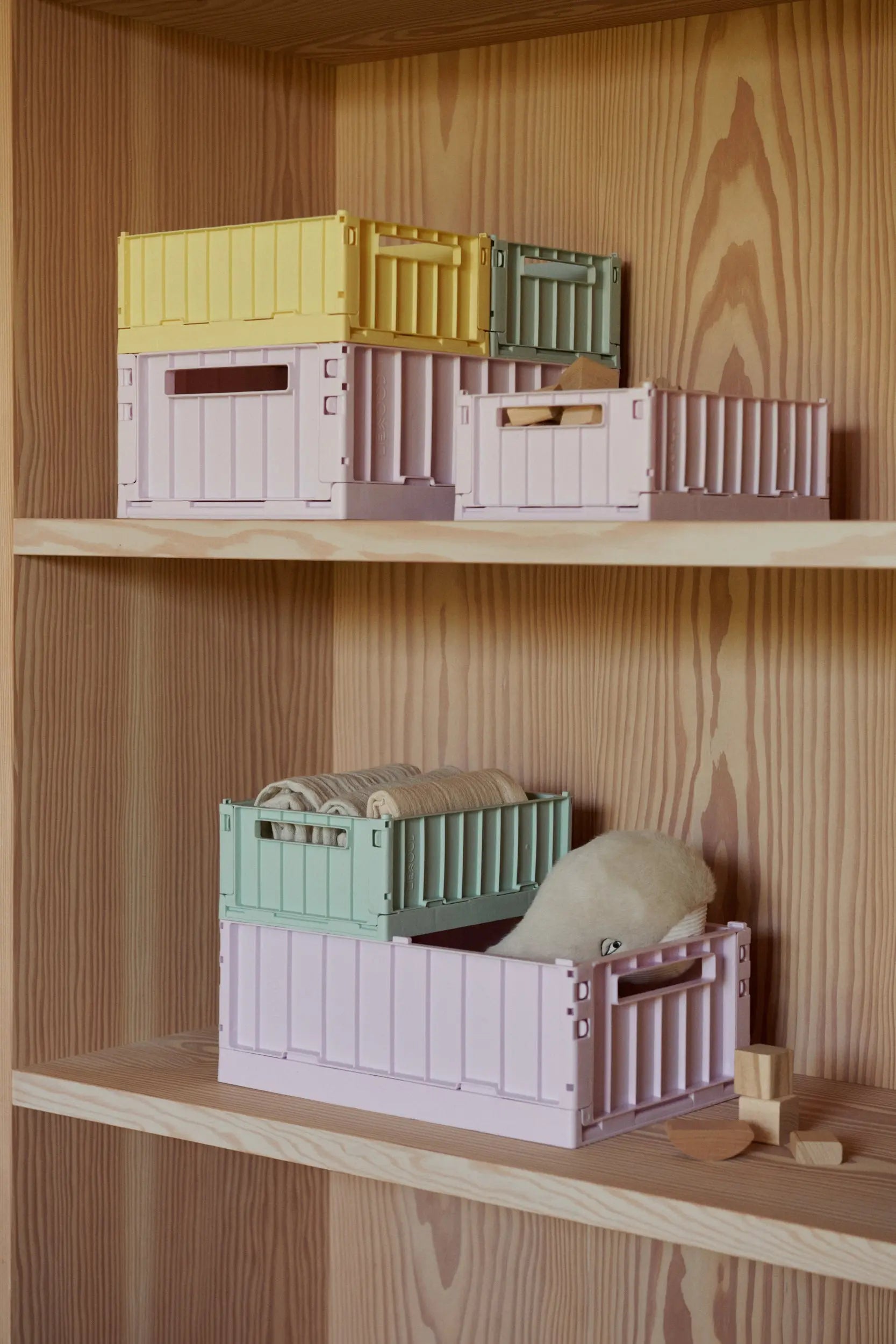 Liewood - 1er Pack Aufbewahrungskiste / Klappbox "Weston Storage Box M" | lemonade