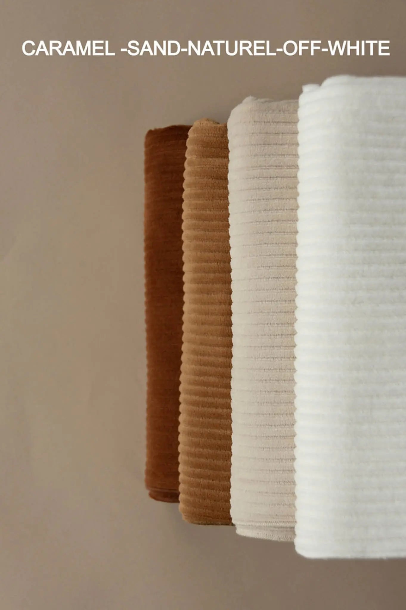 Nanami - Babydecke Babydecke "Ribvelvet - Natural " | natur Nanami