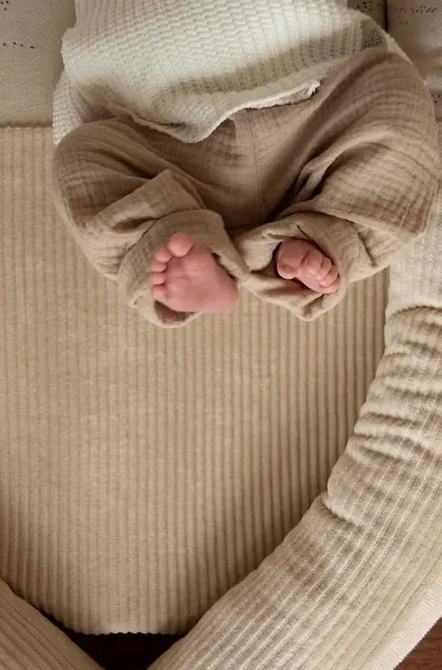 Nanami - Babynest "Babynest I GOTS" | ribvelvet natural Nanami