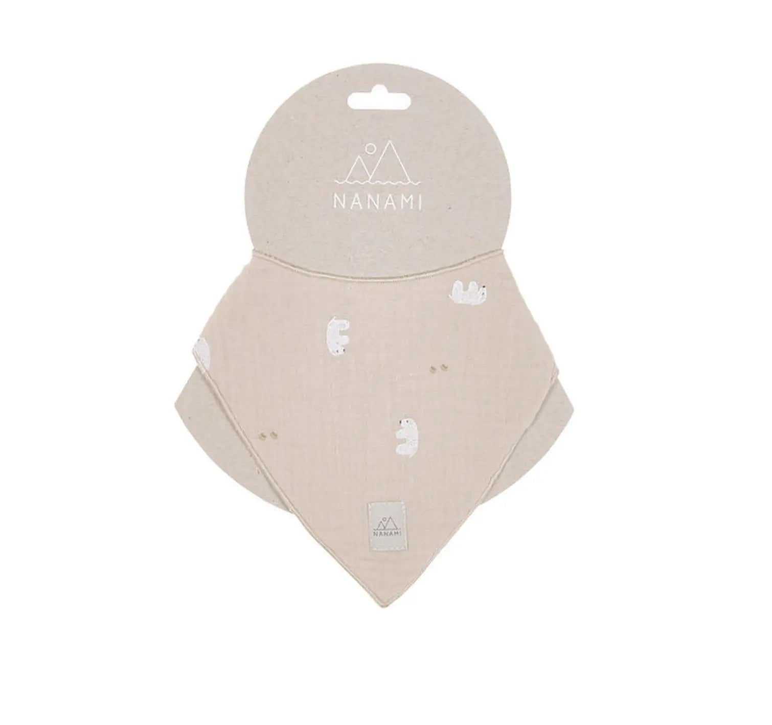 Nanami - Bib "Bandana / Eisbär" | off-white polar bear Nanami