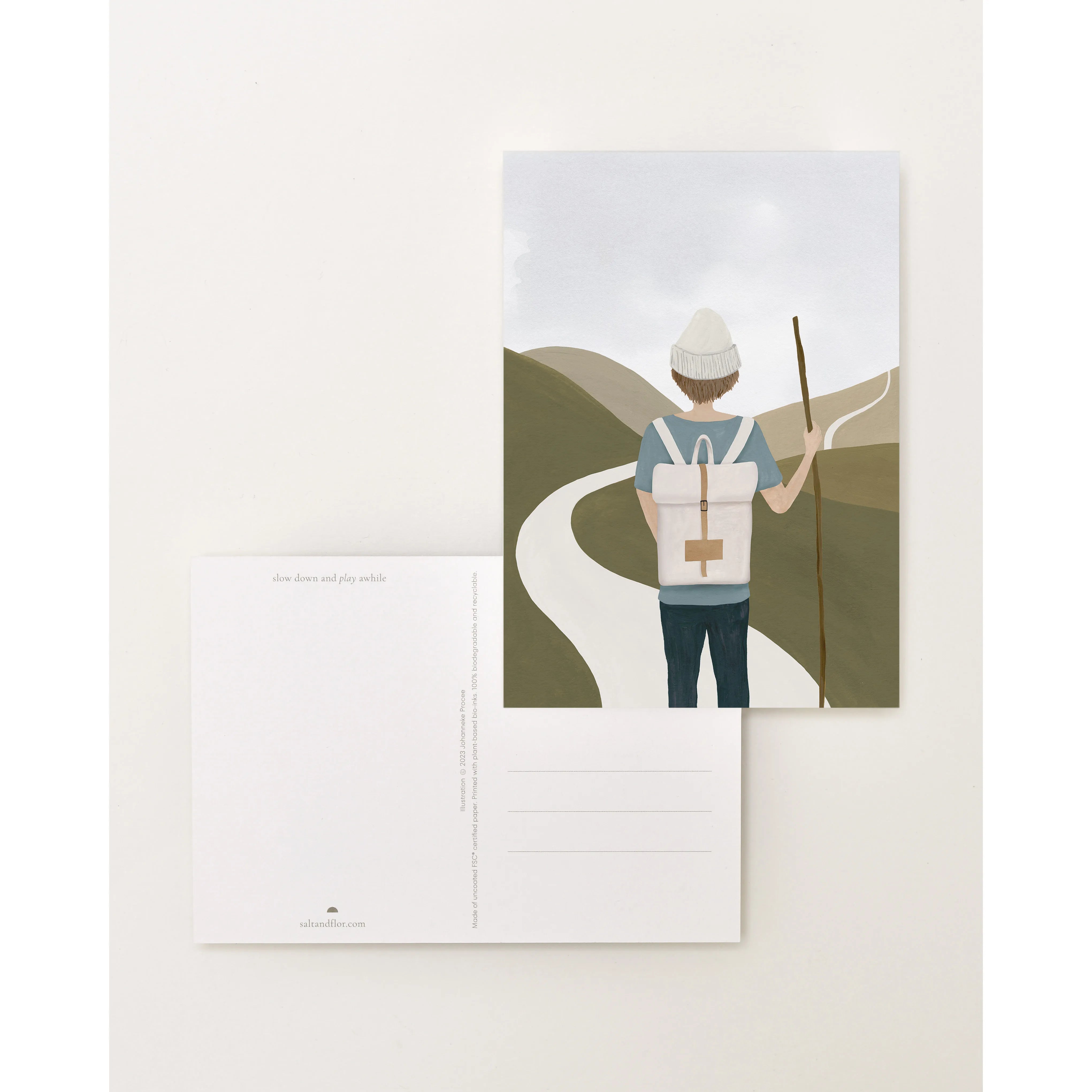 Sâlt + Flor - Grußkarte / Postkarte "Wandering Through | Entdecker"
