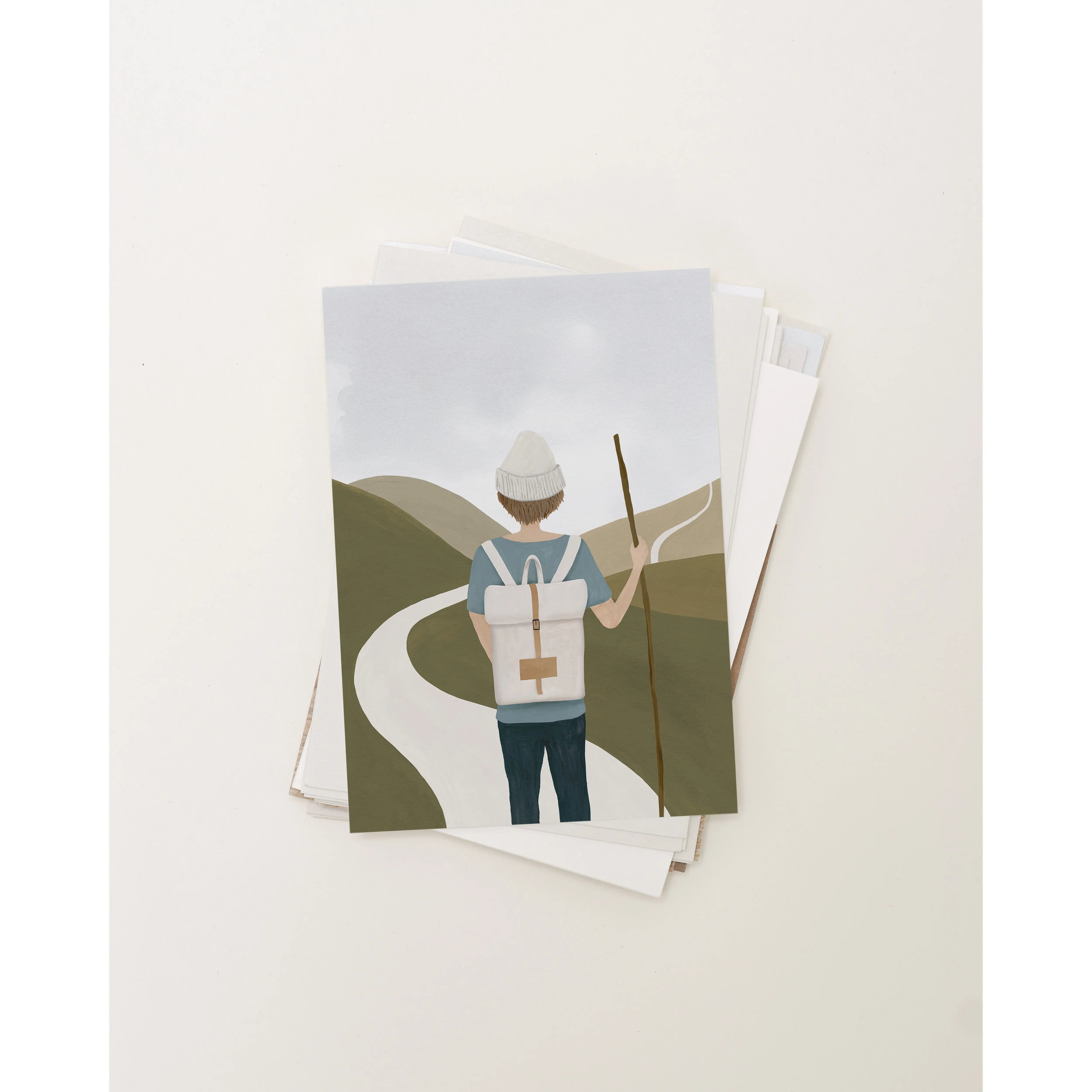 Sâlt + Flor - Grußkarte / Postkarte "Wandering Through | Entdecker"