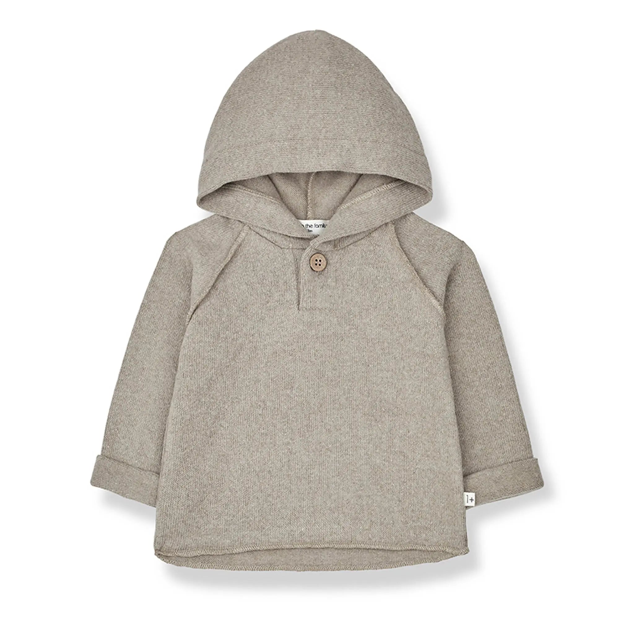 1 + in the Family - Kapuzensweater / Hooded Sweater "Romeo" | taupe - Leja Concept Store