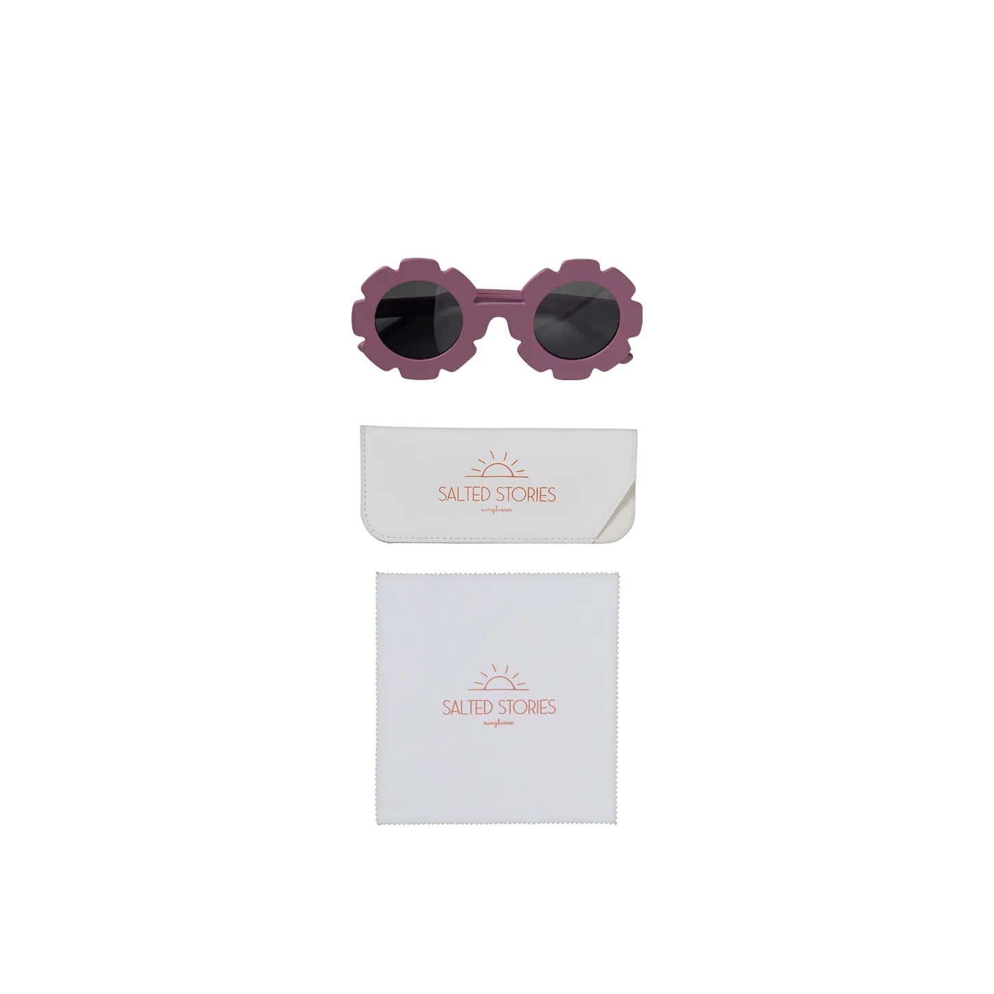 Salted Stories - Sonnenbrille mit Blumenmuster "Solid " | dusky orchid