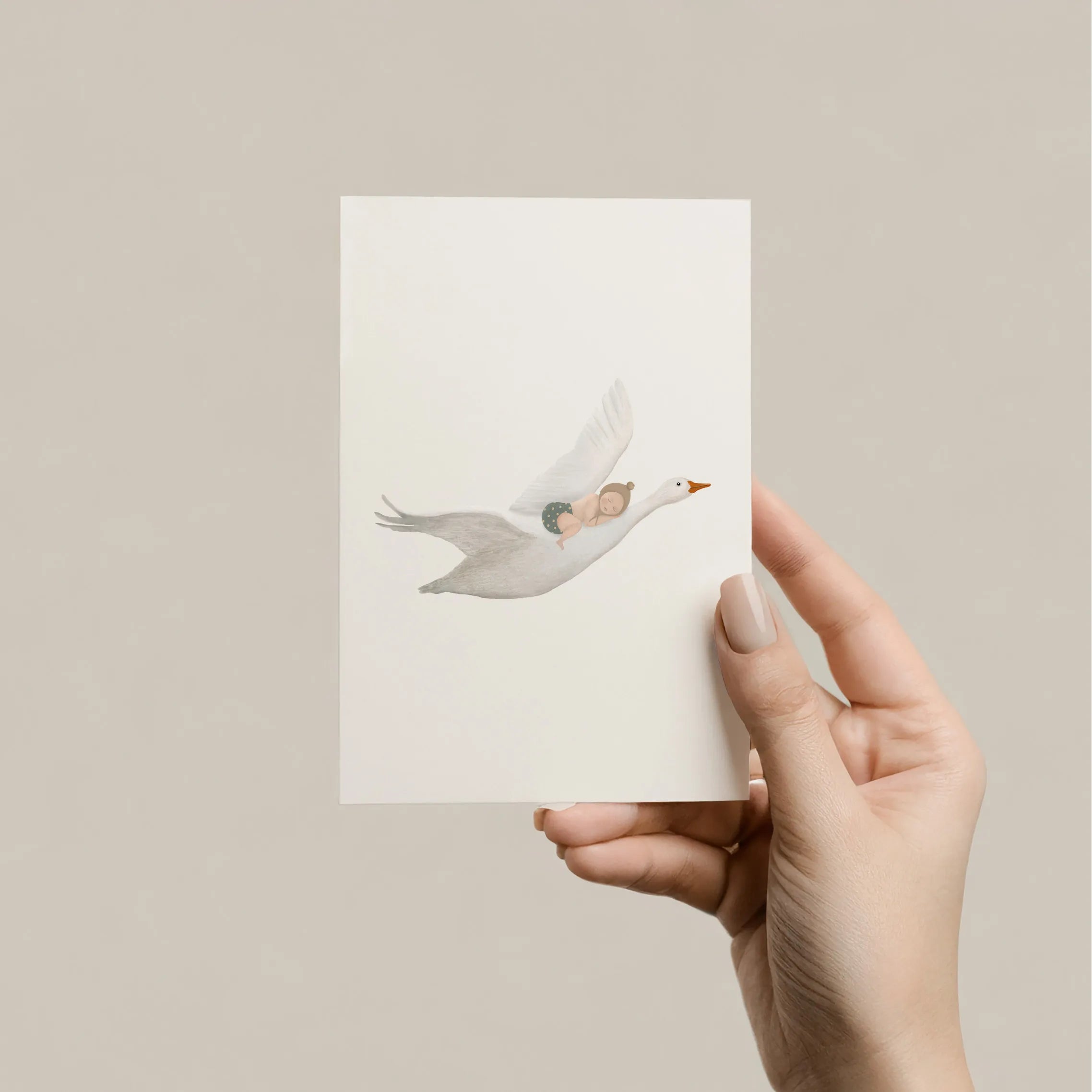 Sâlt + Flor - Grußkarte / Postkarte "Goose-Light"