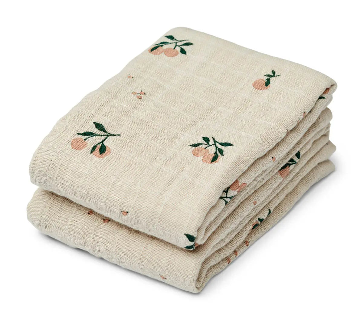 Liewood - Mulltücher "Lewis muslin cloth - 2 pack" | Peach / Sea Shell Mix Liewood