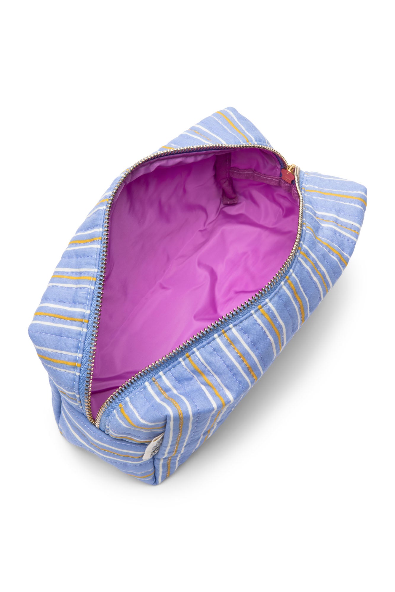 Studio Noos - Kosmetiktasche "Serenity Cotton Striped Pouch" | blue striped