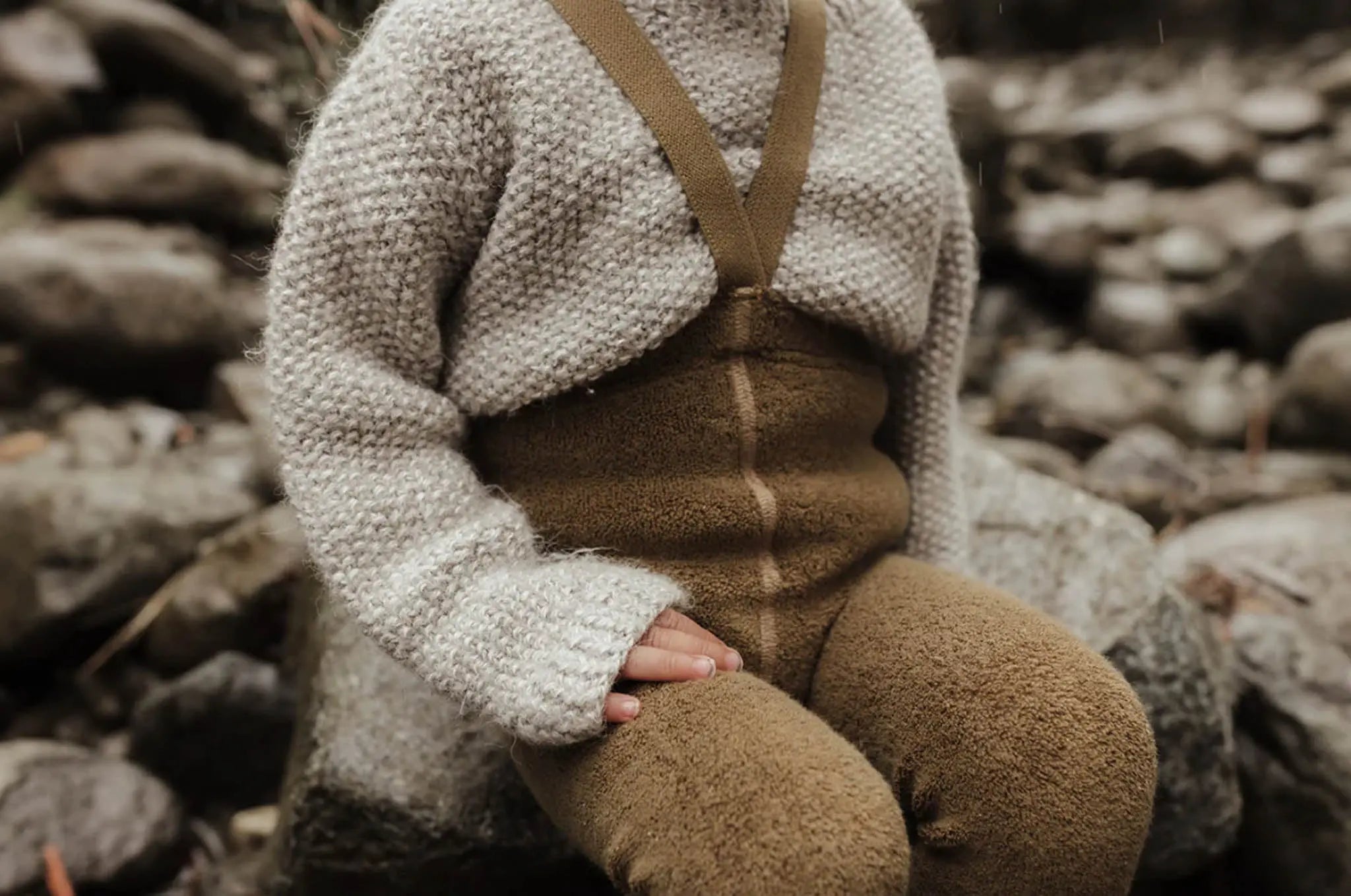 Silly Silas - Teddy Strumpfhose ohne Fuss "Teddy Warmy Footless Tights" | acorn brown Silly Silas