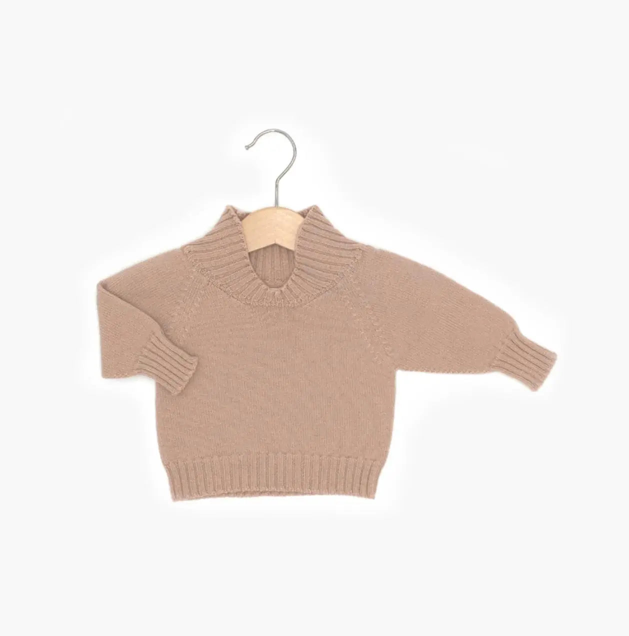 Strickgut - Babypullover zum Mitwachsen | puder - Leja Concept Store