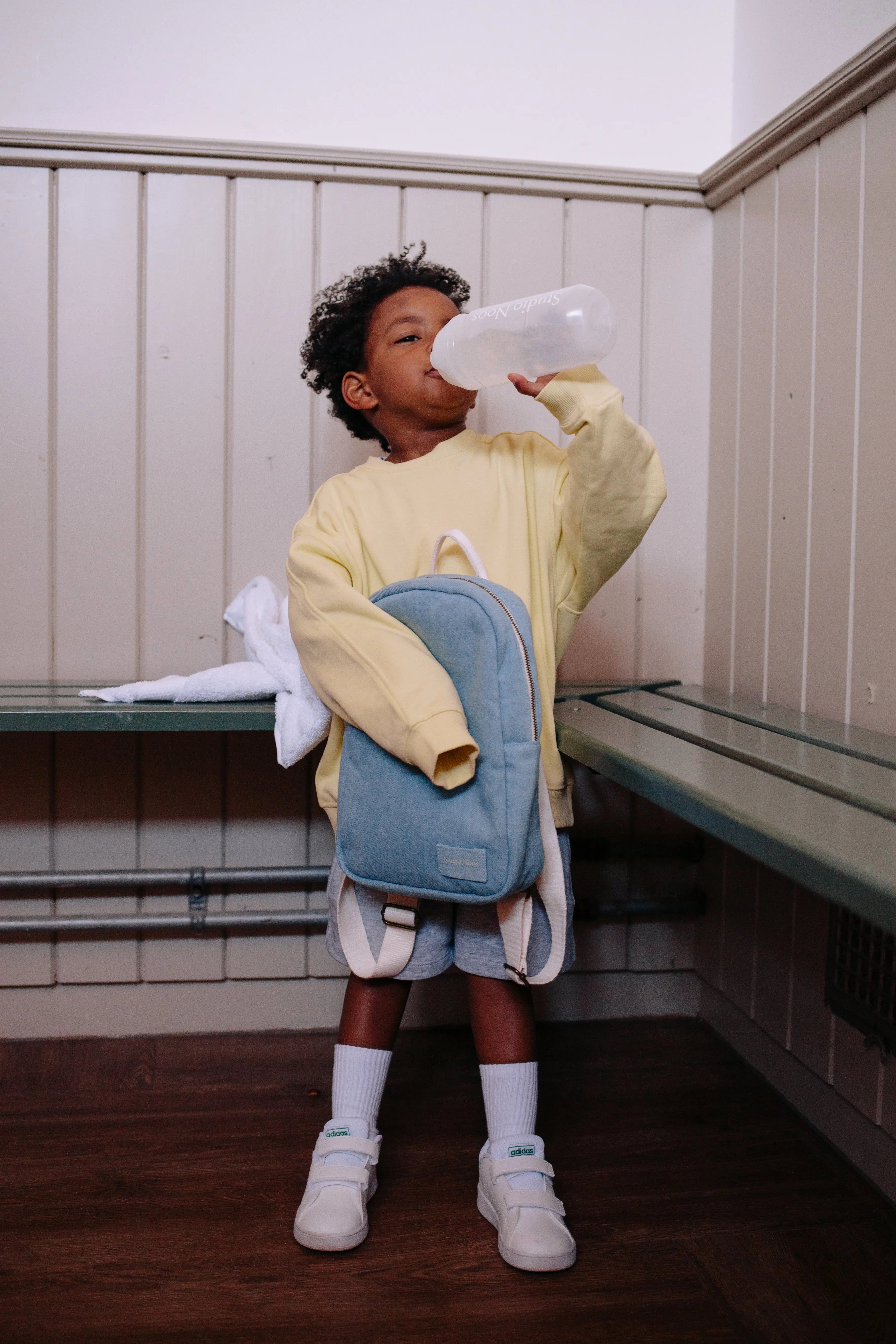 Studio Noos - Kinderrucksack "Solid Denim Mini Backpack" | denim Studio Noos