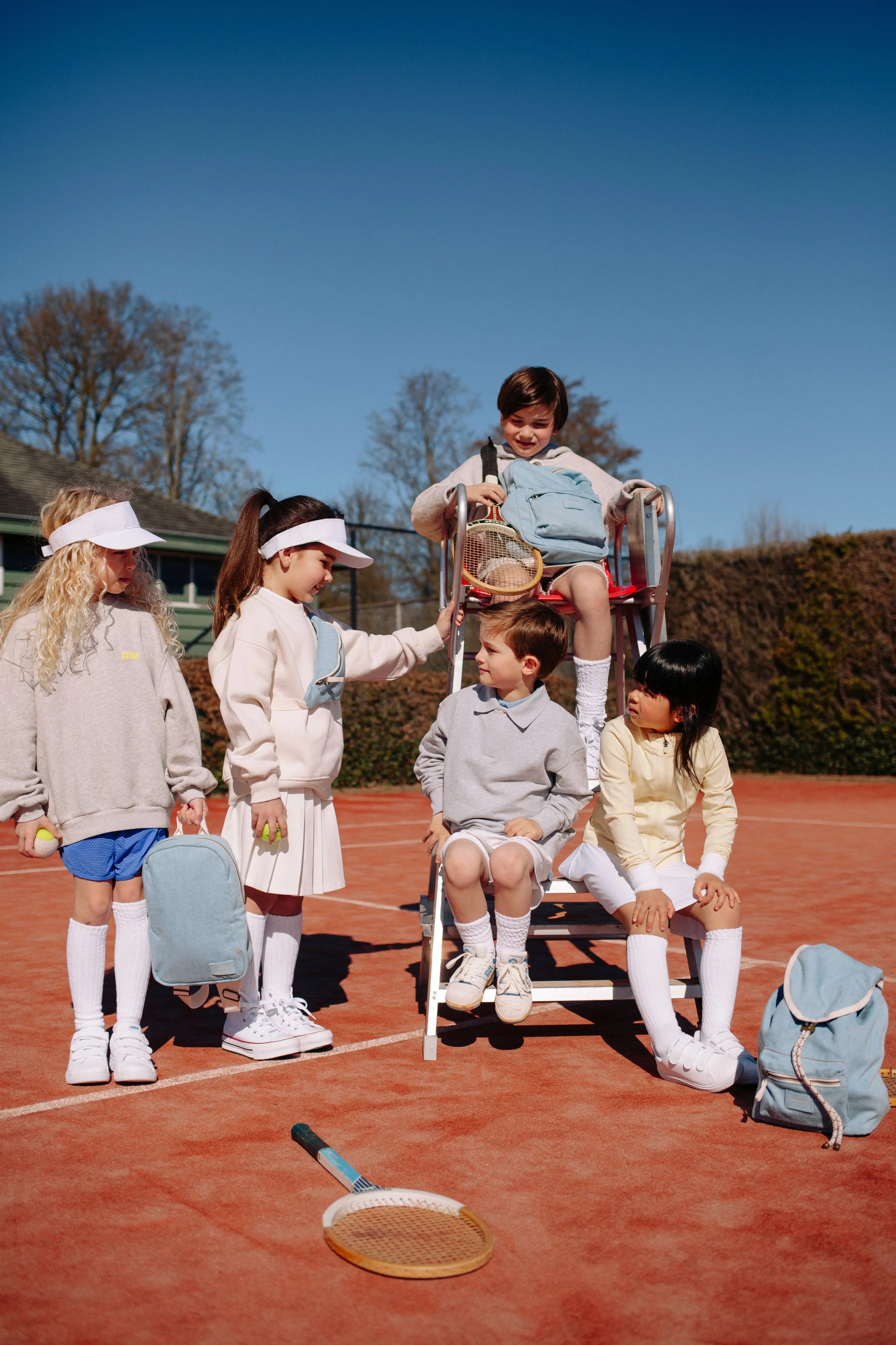 Studio Noos - Kinderrucksack "Solid Denim Mini Backpack" | denim Studio Noos