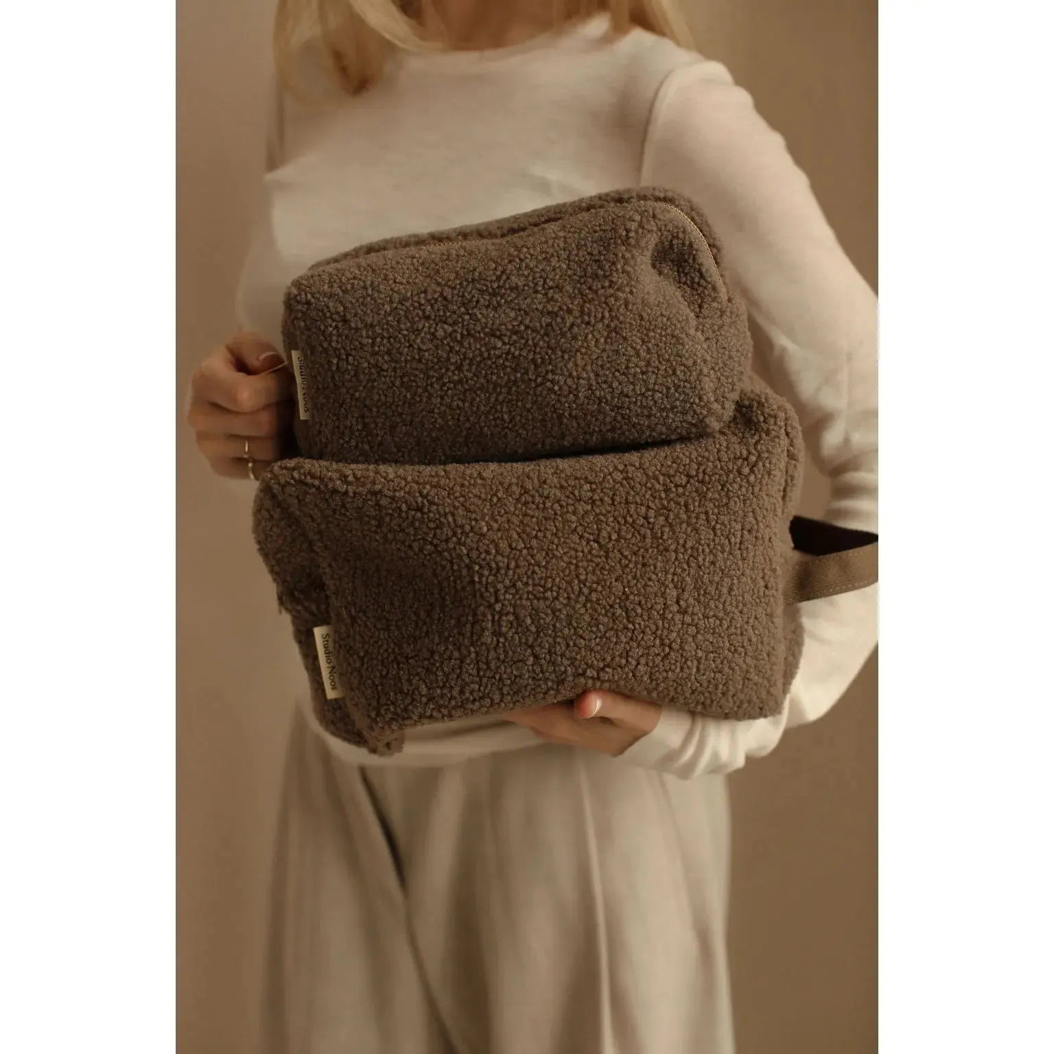 Studio Noos - Kosmetiktasche "Brown Teddy Toiletry" | brown Studio Noos