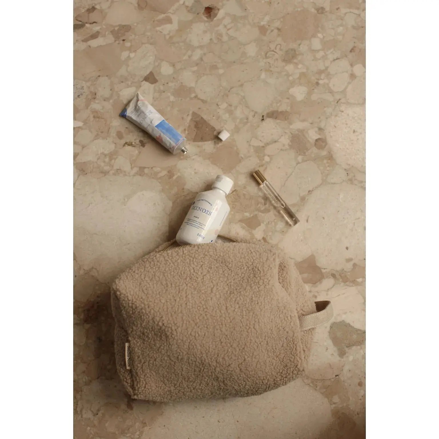 Studio Noos - Kosmetiktasche "Ecru Teddy Toiletry" | ecru Studio Noos
