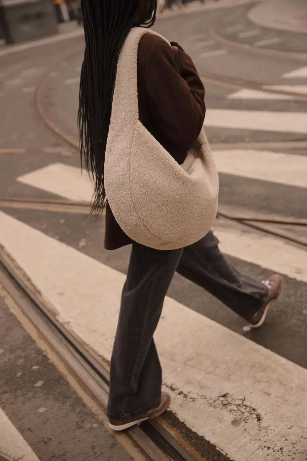Studio Noos - Tasche "Ecru Teddy Cross Body Bag" | ecru teddy Studio Noos