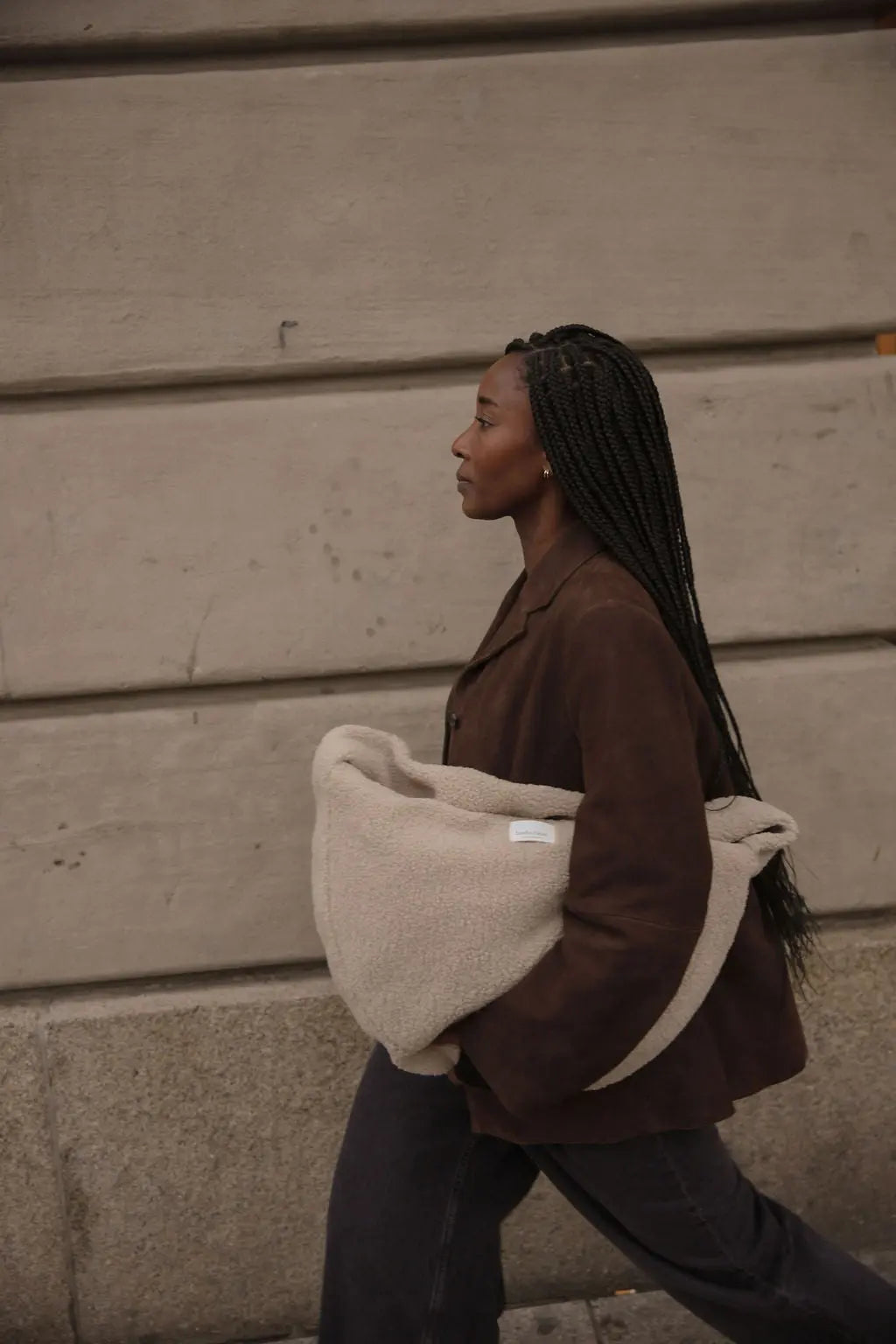 Studio Noos - Tasche "Ecru Teddy Cross Body Bag" | ecru teddy Studio Noos