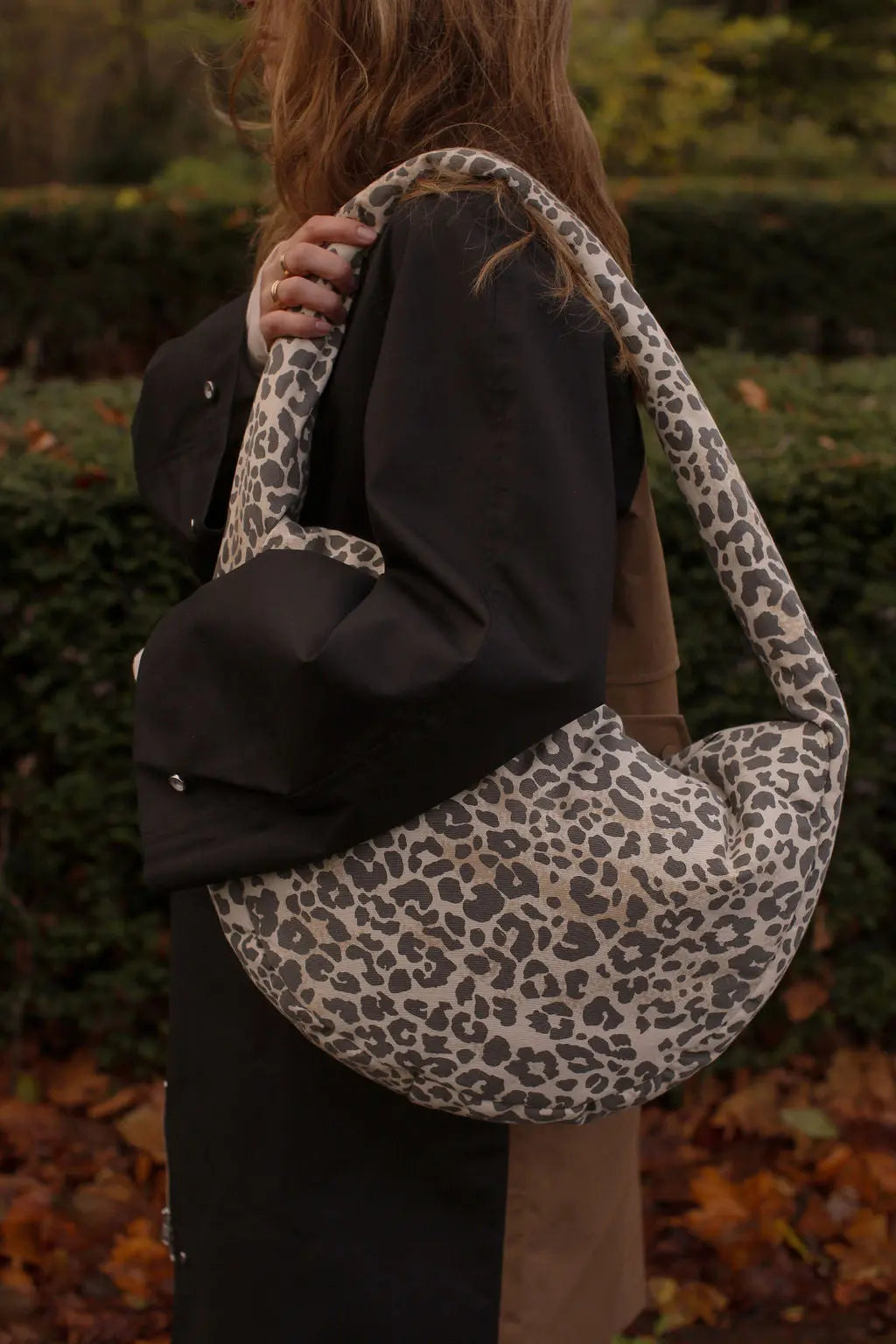 Studio Noos - Tasche "Soft Cotton Leopard Cross Body Bag" | leopard Studio Noos
