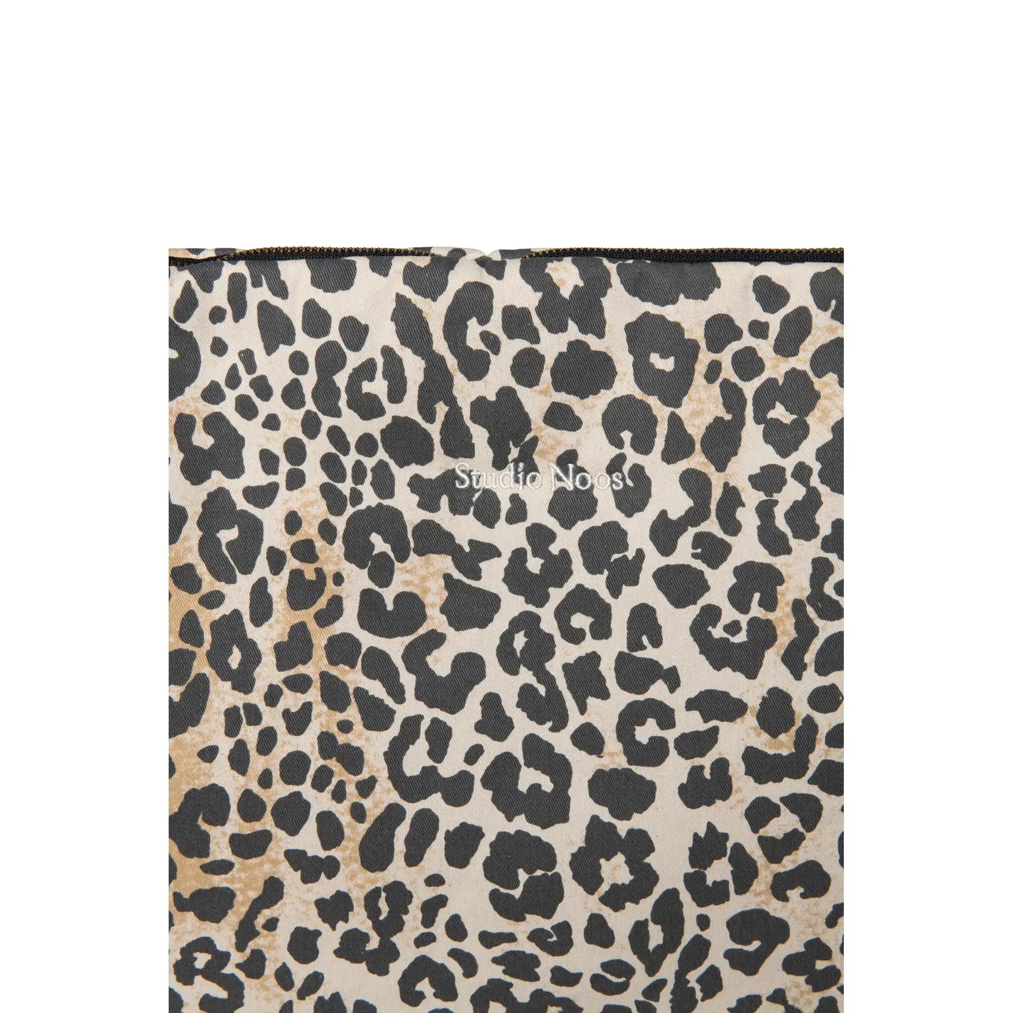 Studio Noos - Wickeltasche "Diaper Bag Soft Cotton Leopard" | schwarz / beige Studio Noos