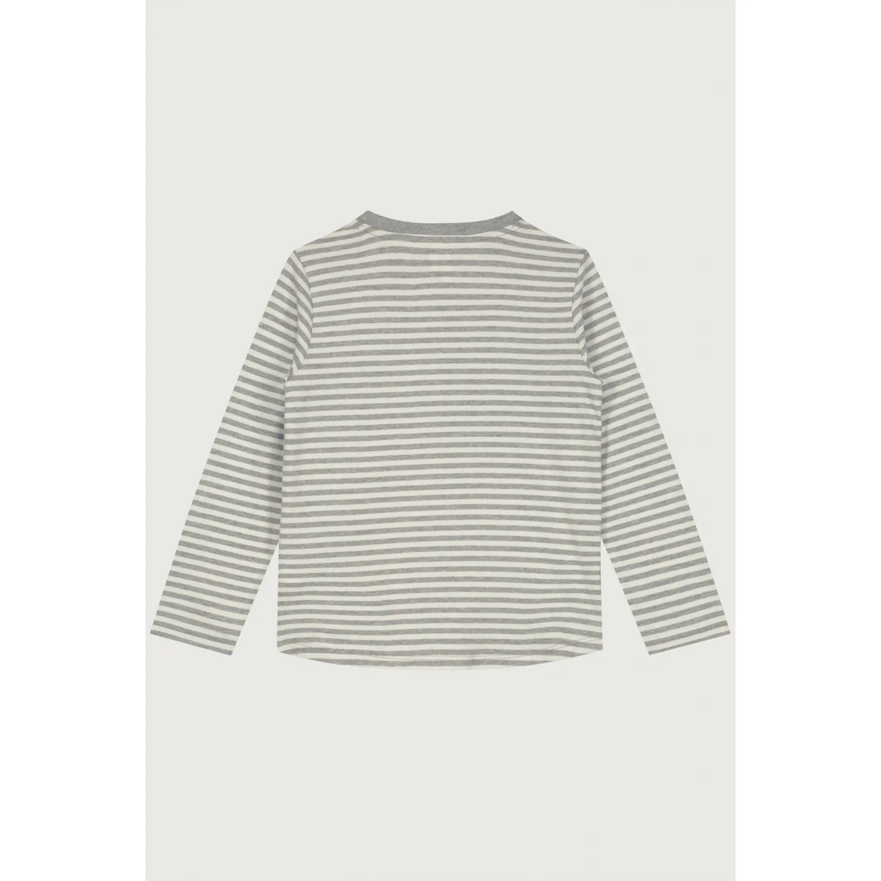 Gray Label - Langarmshirt "L/S Tee GOTS" | grey melange - cream