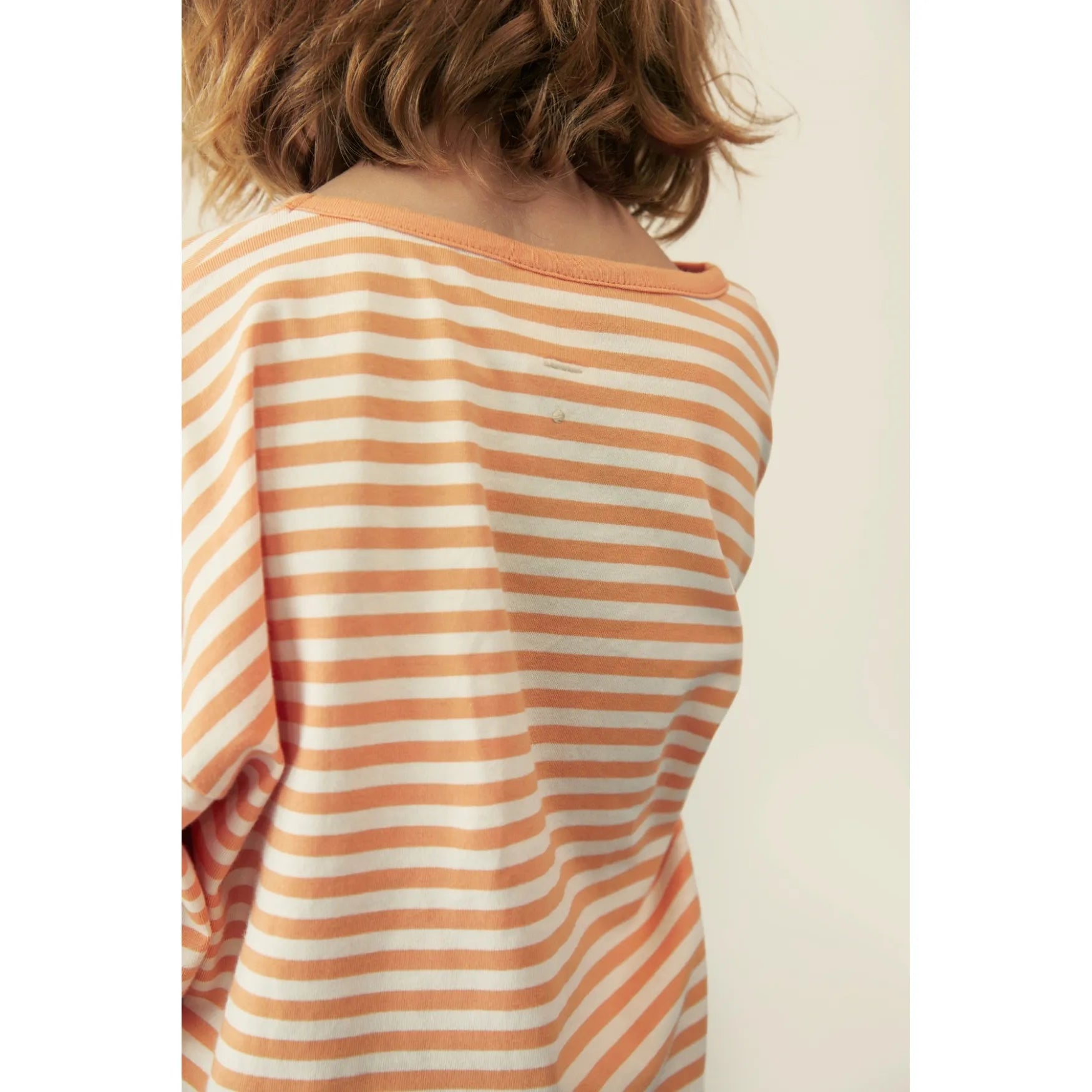 Gray Label - T-Shirt "Dropped Shoulder Tee GOTS" | melon - cream