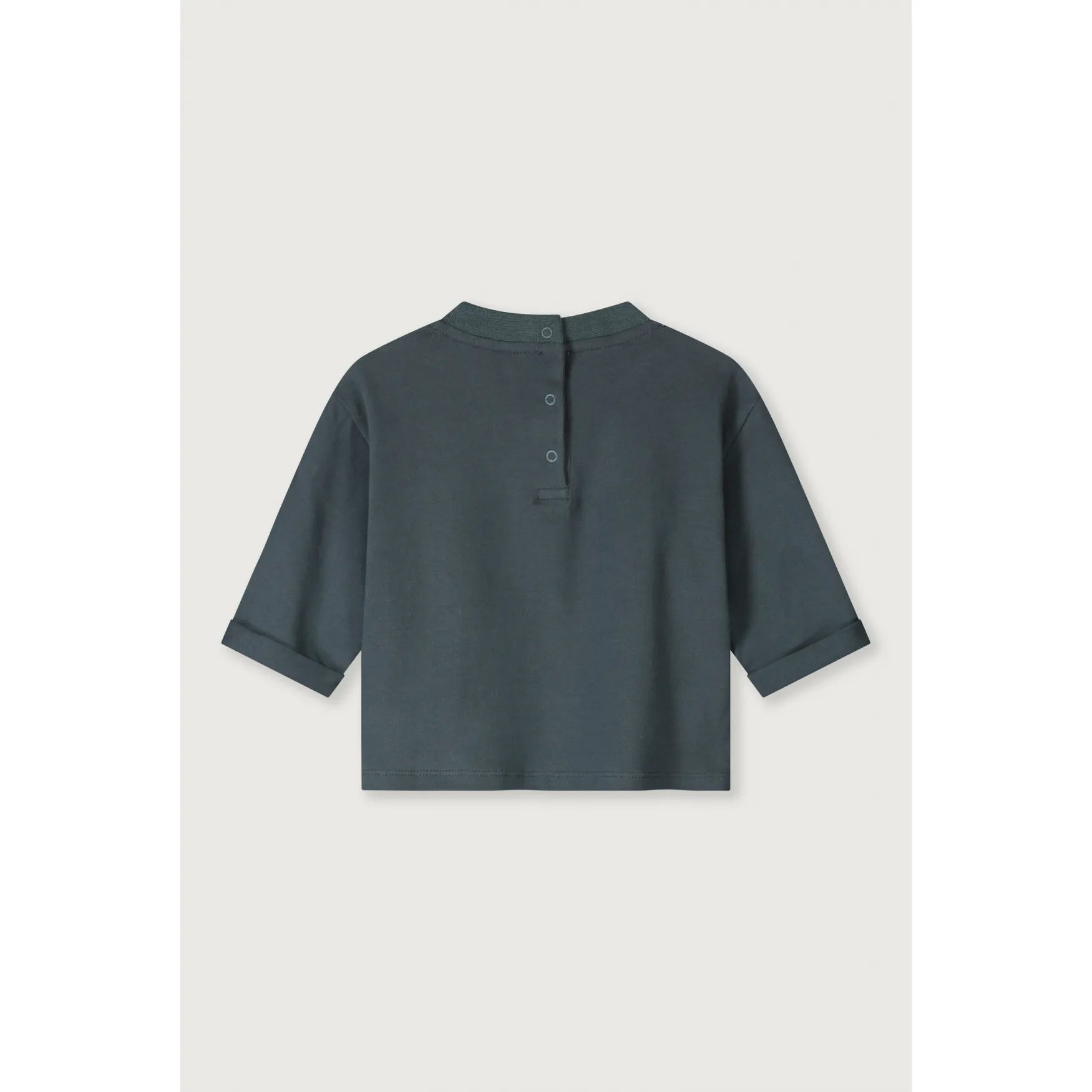 Gray Label - Longsleeve "Baby L/S Pocket Tee GOTS" | blue gray