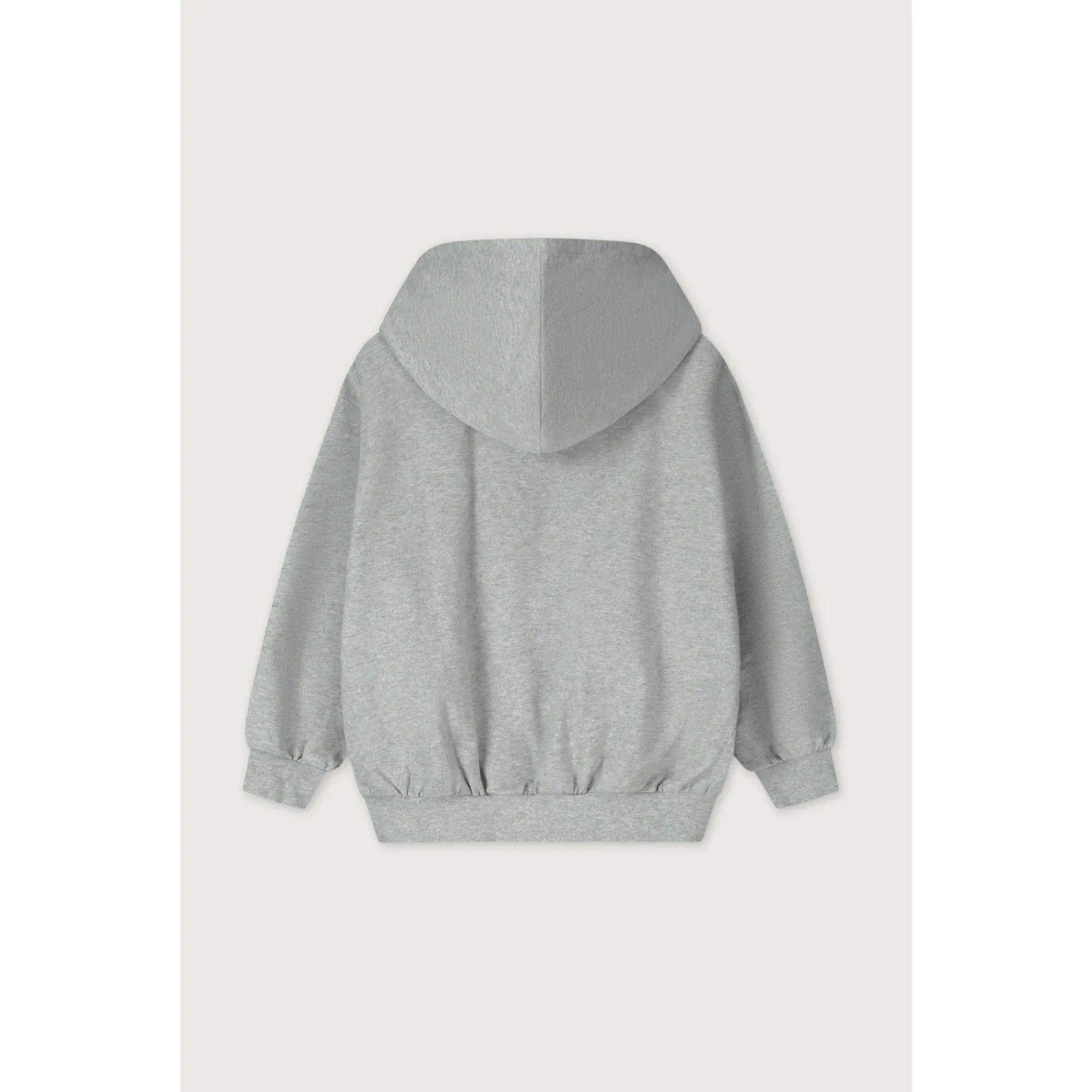 Gray Label - Cardigan "Hooded Cardigan w/ Zip GOTS" | gray melange