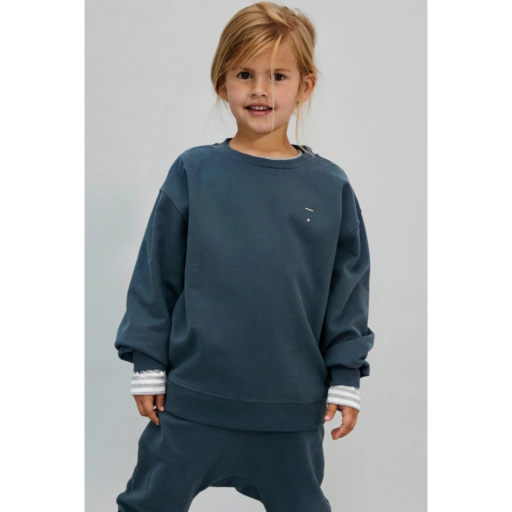Gray Label - Pullover "Dropped Shoulder Sweater GOTS" | faded pink