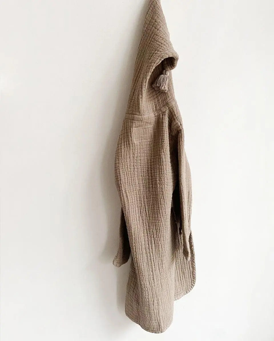 Unique Love - Musselin Bademantel | oak brown Unique Love