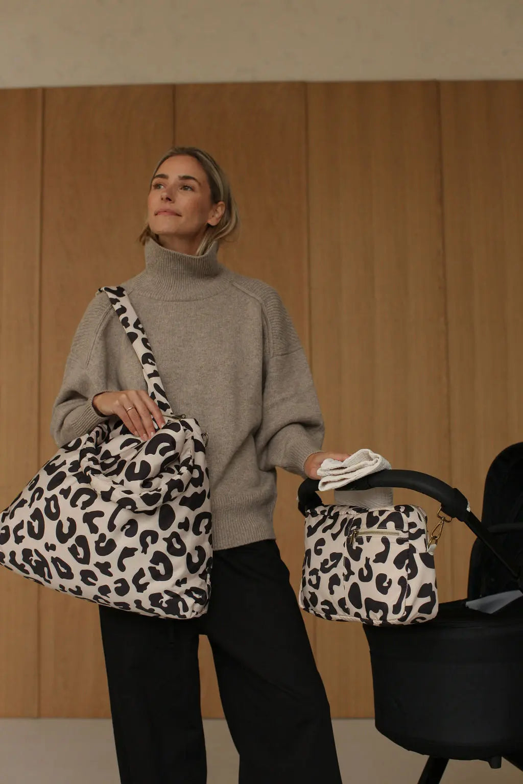 Studio Noos - Bag "Chunky Teddy Mombag" | ecru