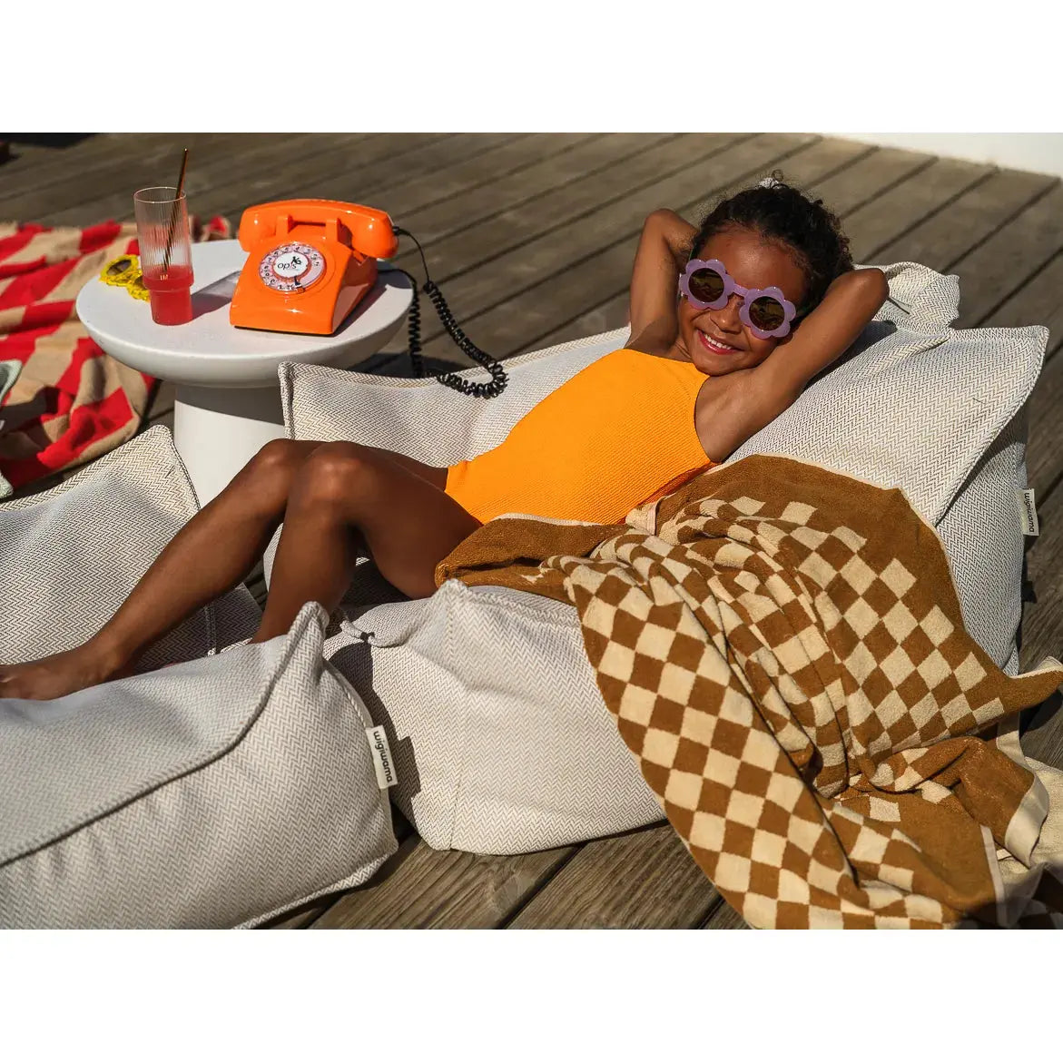 Wigiwama - Ottomane Outdoor "Terra Outdoor Square Ottoman" | terra Wigiwama