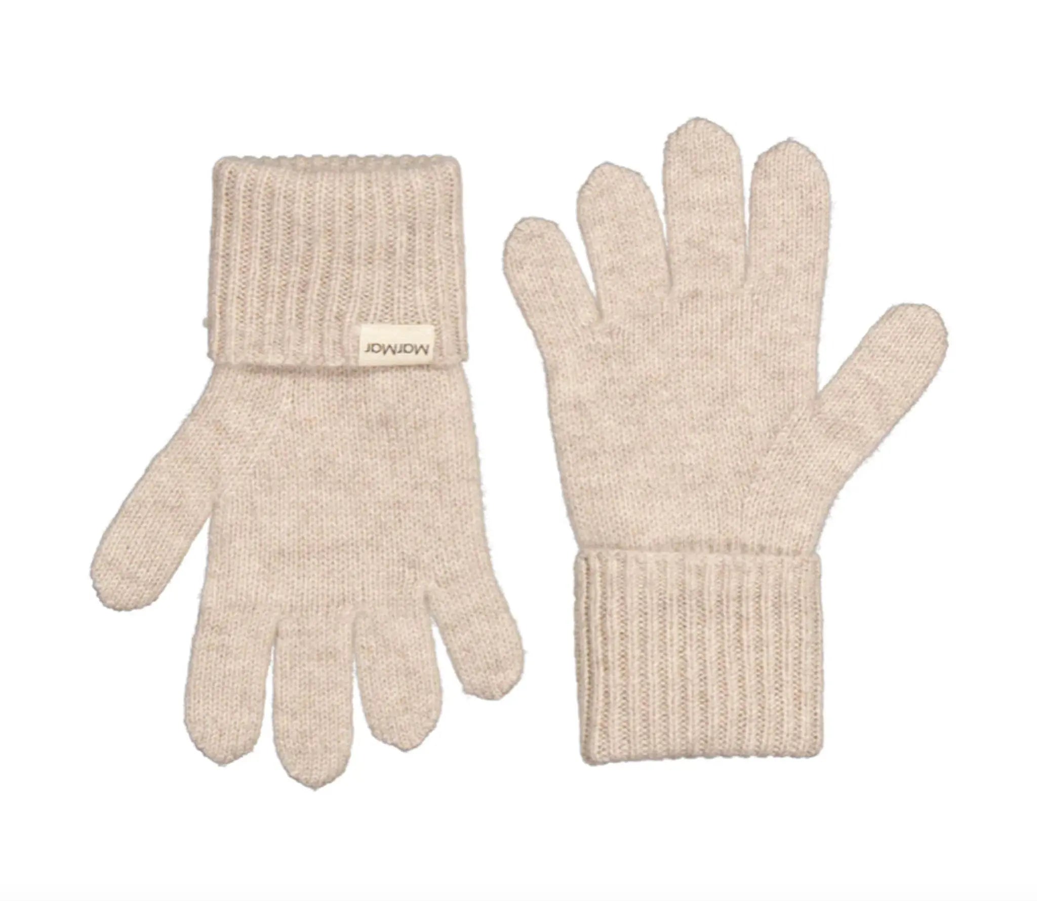 MarMar Copenhagen - Handschuhe Kaschmir "Aske Long" Kind | sand melange / beige MarMar Copenhagen