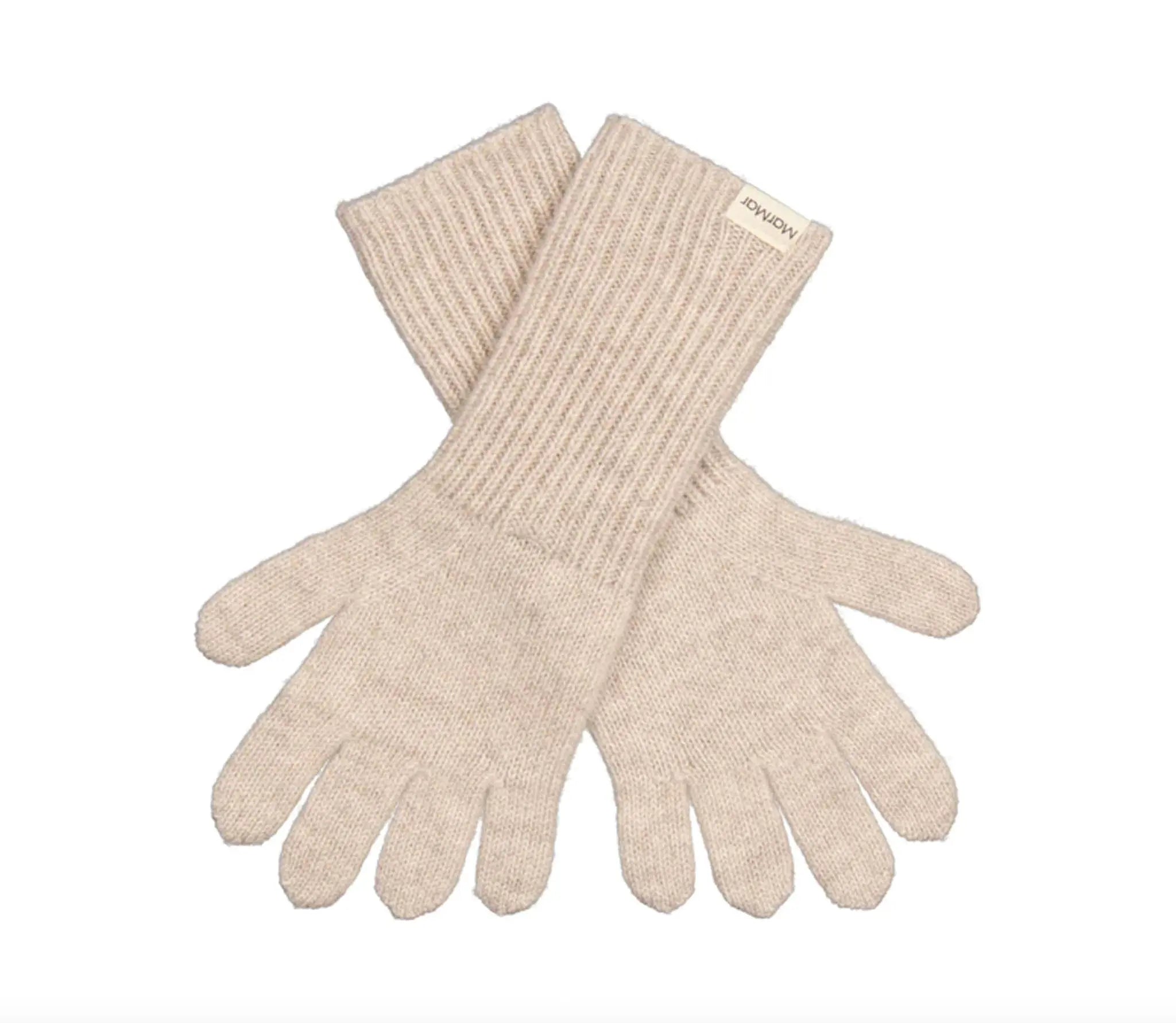 MarMar Copenhagen - Handschuhe Kaschmir "Aske Long" Kind | sand melange / beige MarMar Copenhagen
