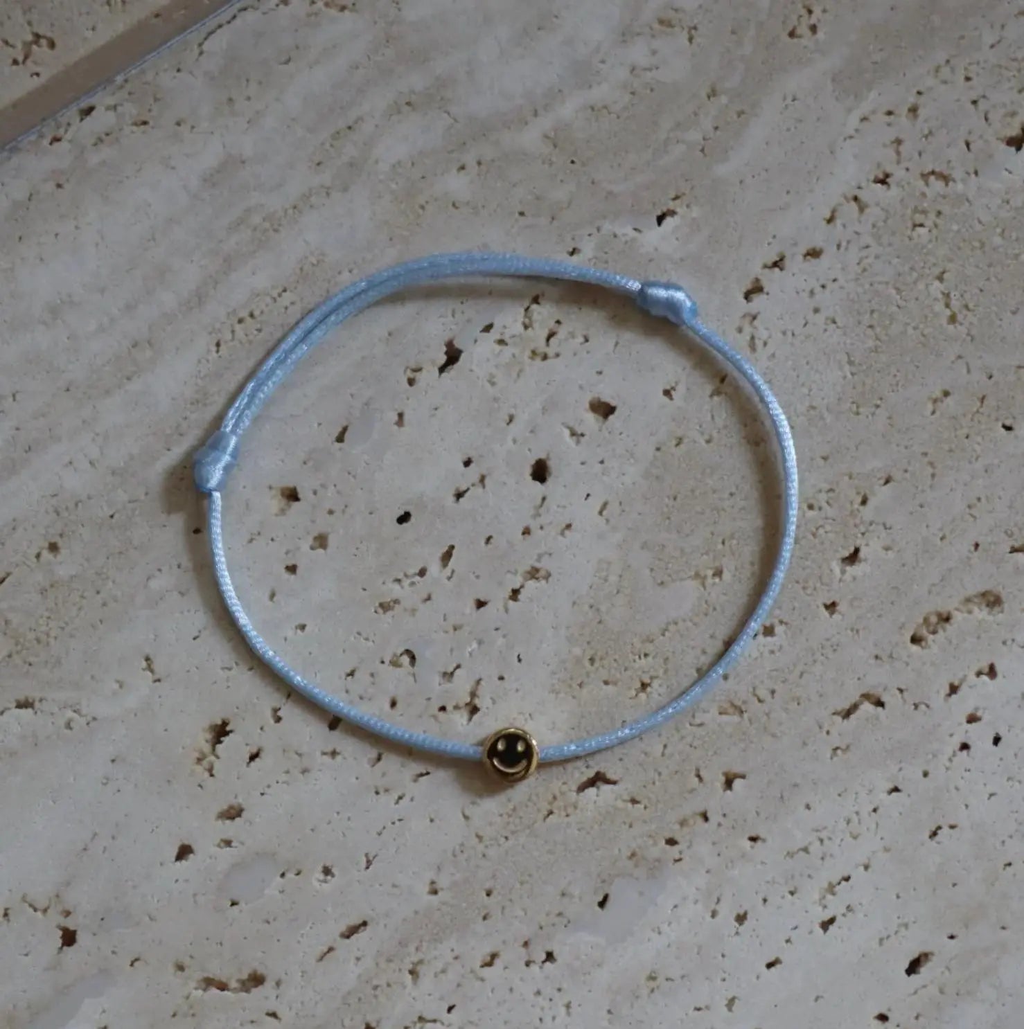 Bonorden Essentials - Armband "Happy Bracelet | Resilienz" | hellblau / gold Bonorden Essentials