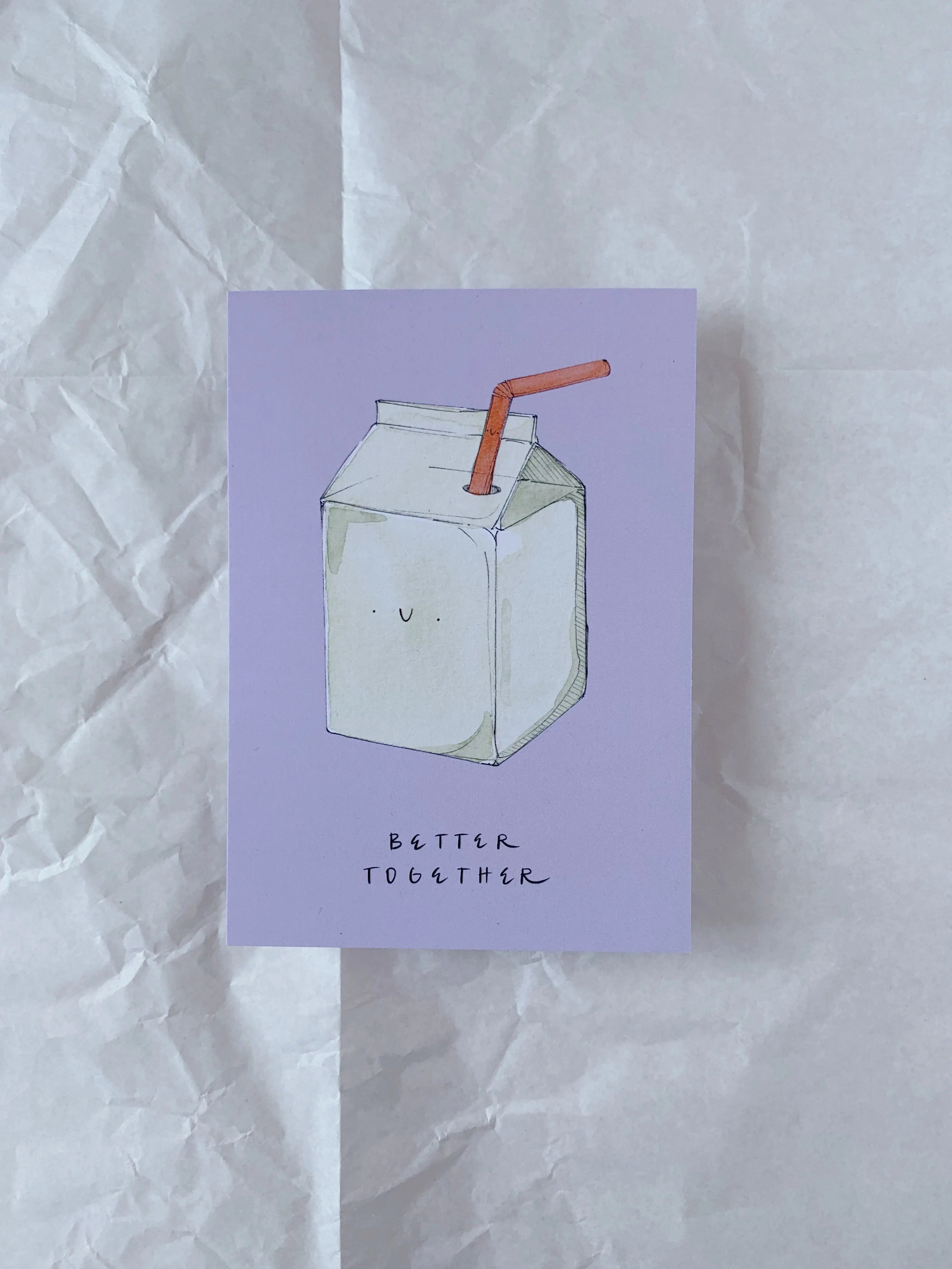 Frau Johansen - Postkarte "Better Together"