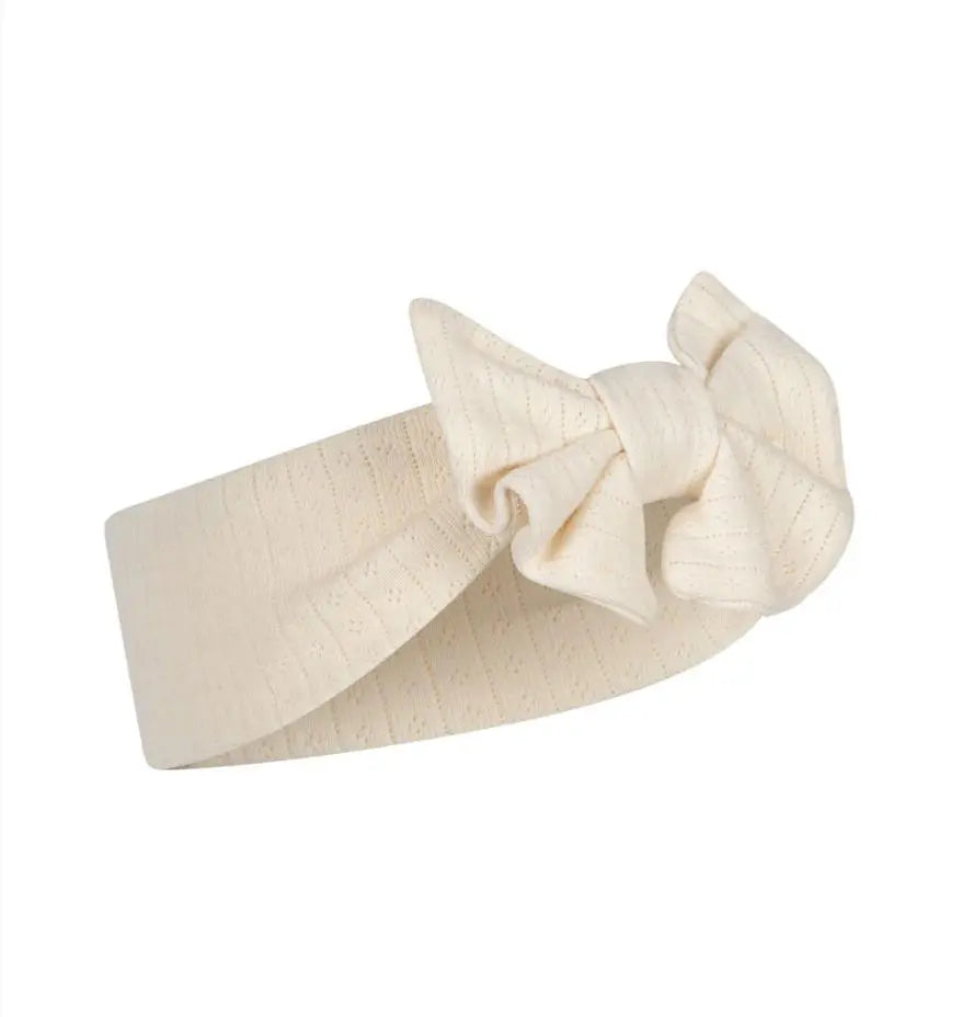 Konges Sløjd - Stirnband "MINNIE NEW BAMBI BONNET GOTS" | antique white