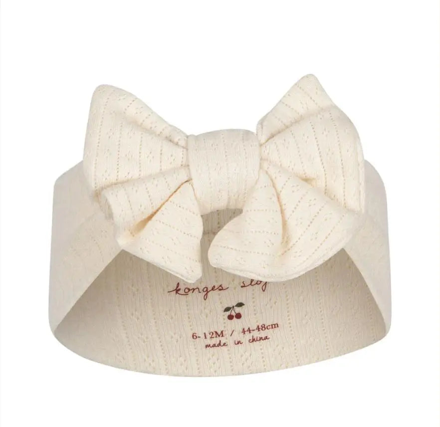 Konges Sløjd - Stirnband "MINNIE NEW BAMBI BONNET GOTS" | antique white