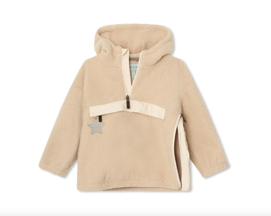 Mini A Ture - Jacke "MATARMAN sherpa anorak. GRS" | Angora cream