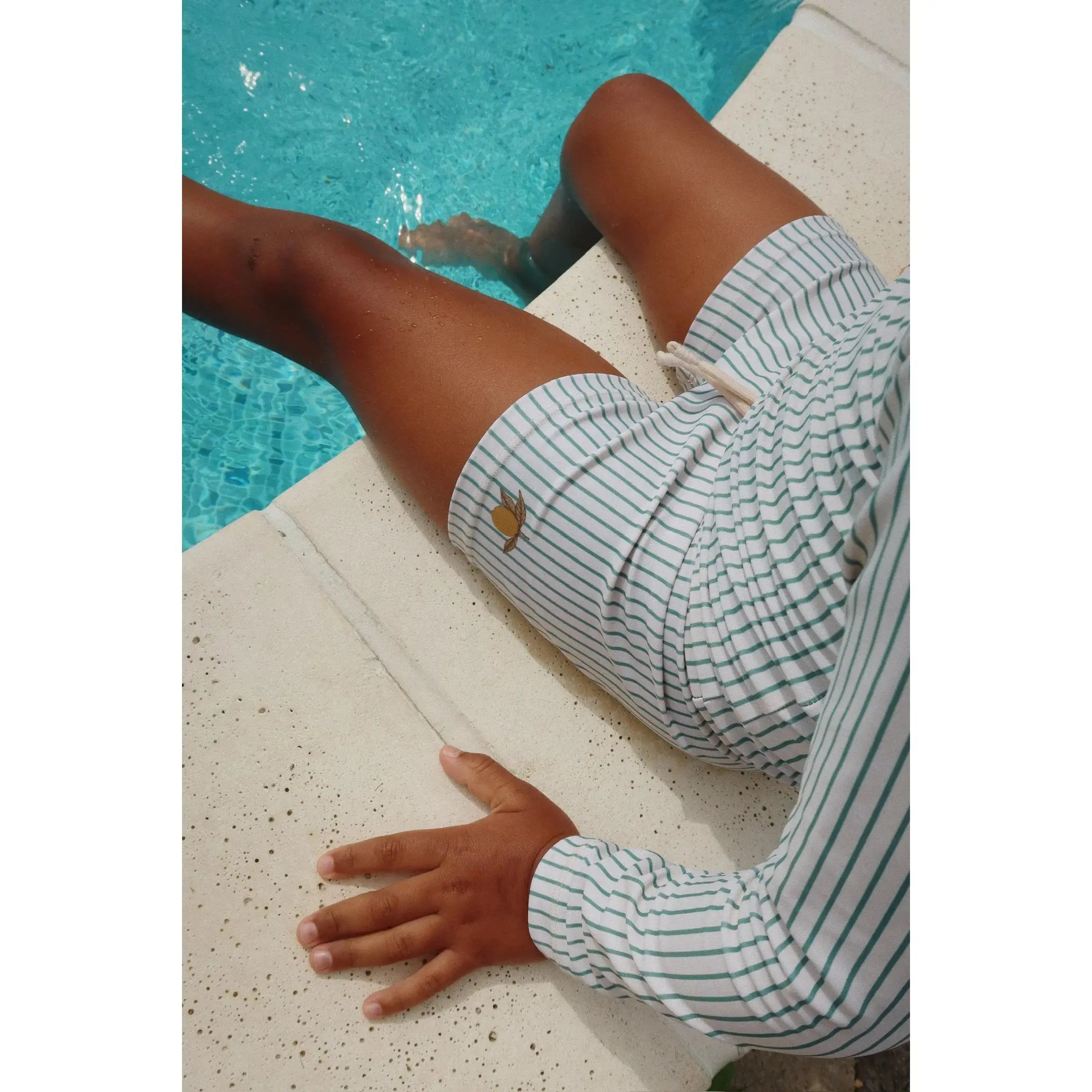 Konges Sløjd - Badehose "ASTER SWIM PANTS GRS" | tea stripe