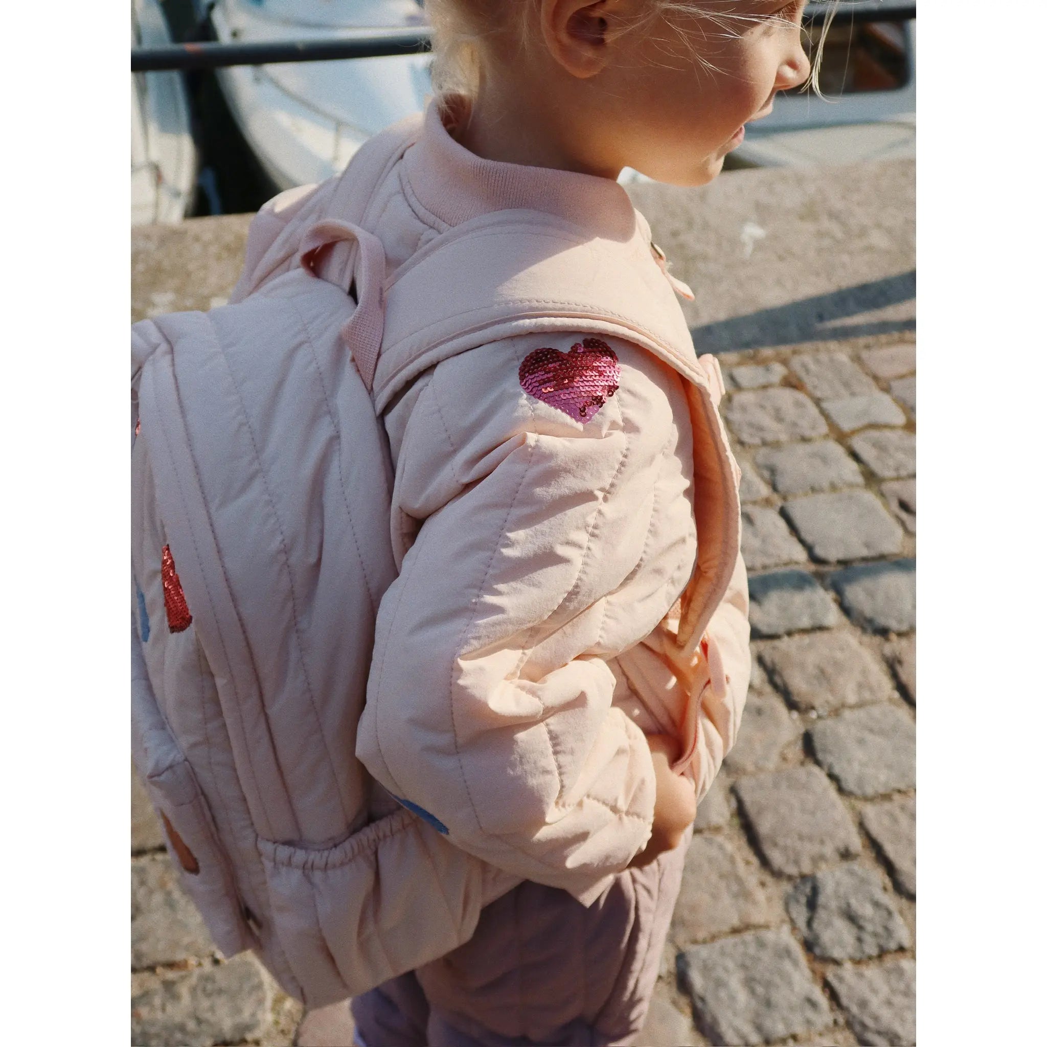Konges Sløjd - Rucksack "JUNO QUILTED SEQUIN BACKPACK MIDI" | cameo rose