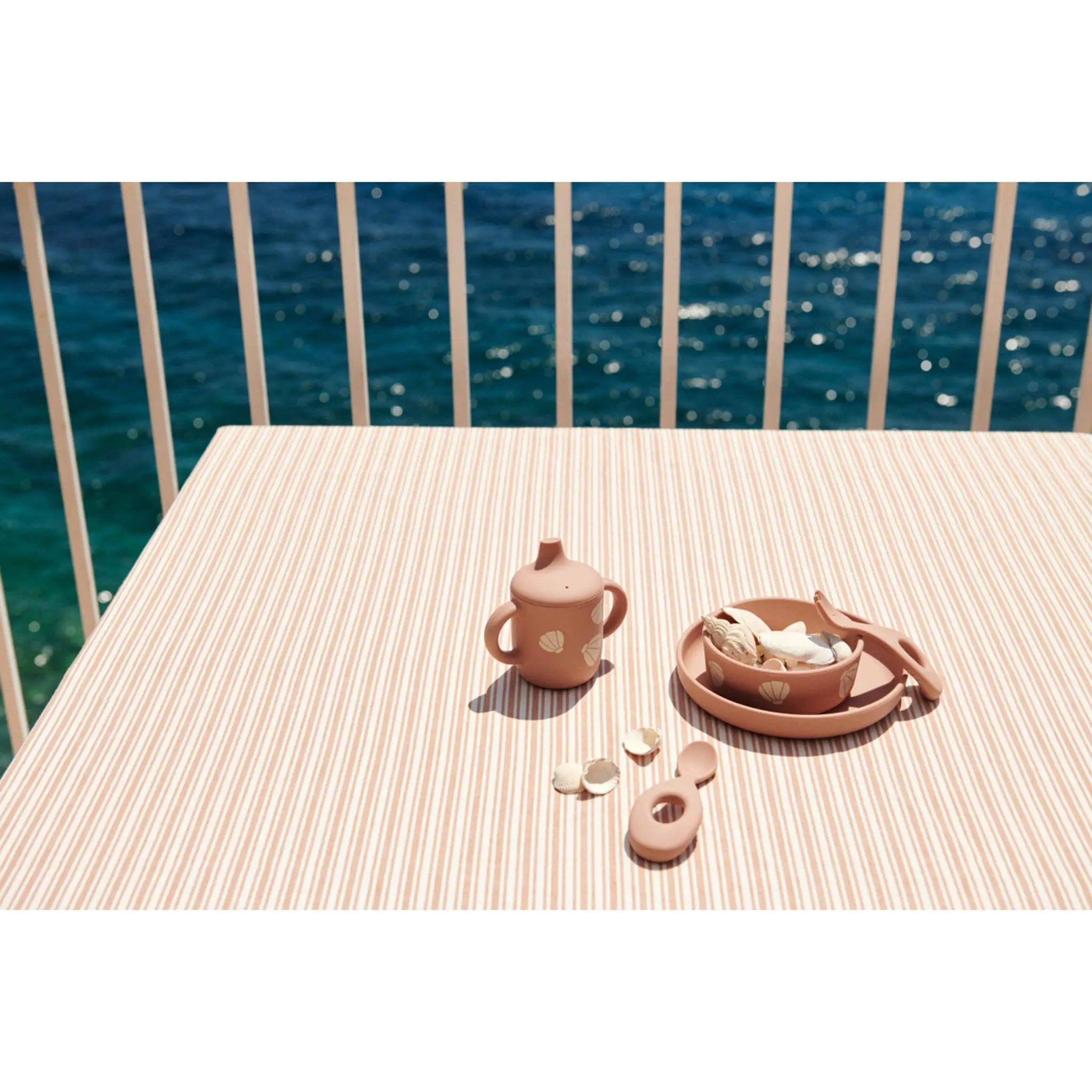 Liewood - Tischset "Ryle Printed Tableware Set" | shell / pale tuscany Liewood