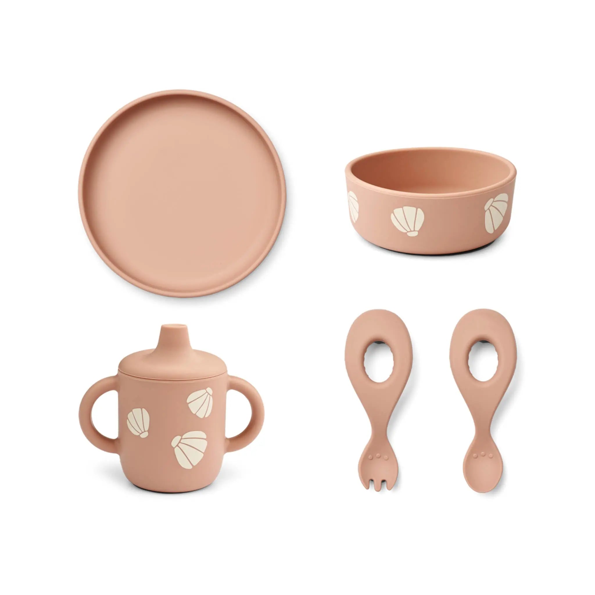 Liewood - Tischset "Ryle Printed Tableware Set" | shell / pale tuscany Liewood